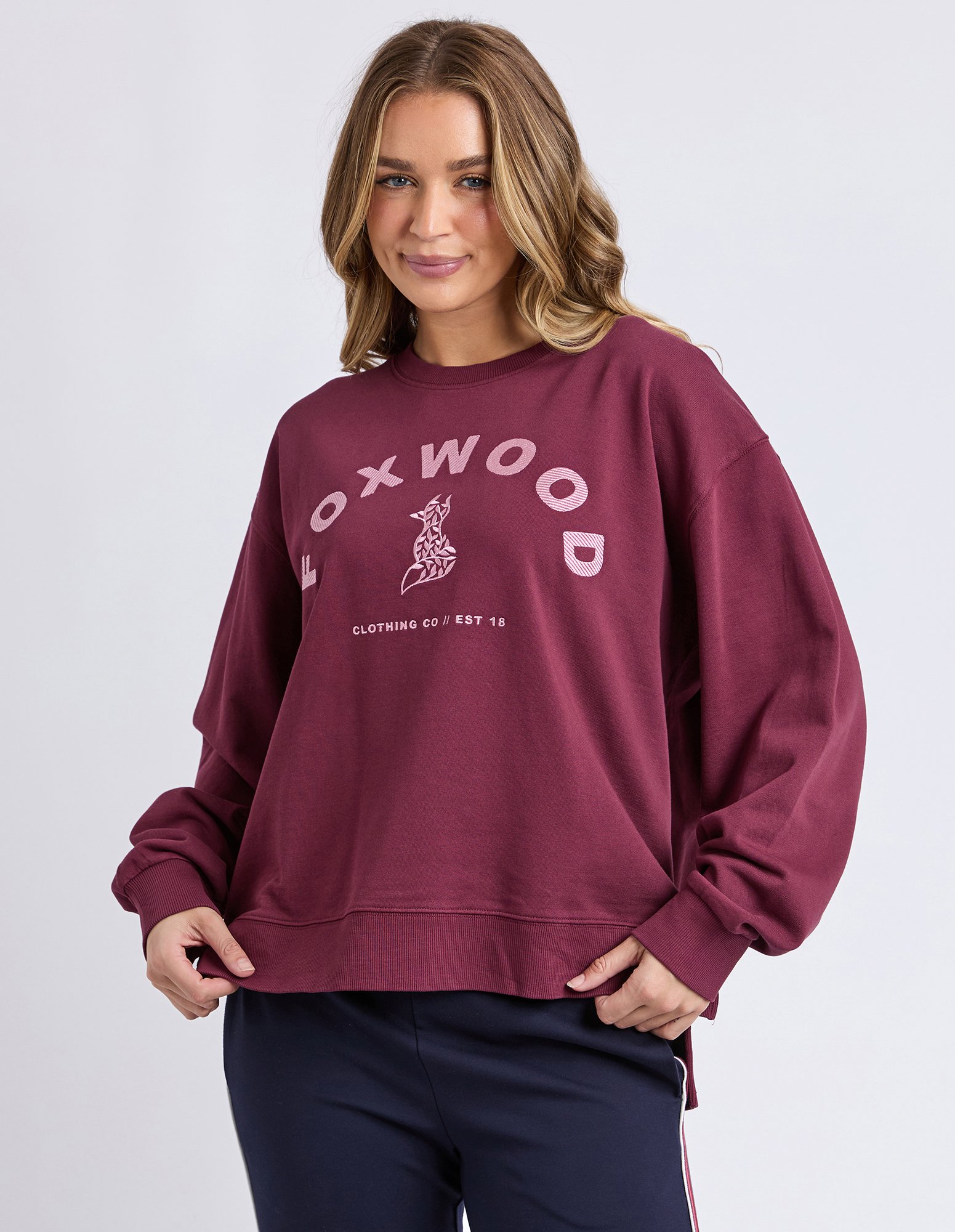 Foxwood Effortless Contrast Crew