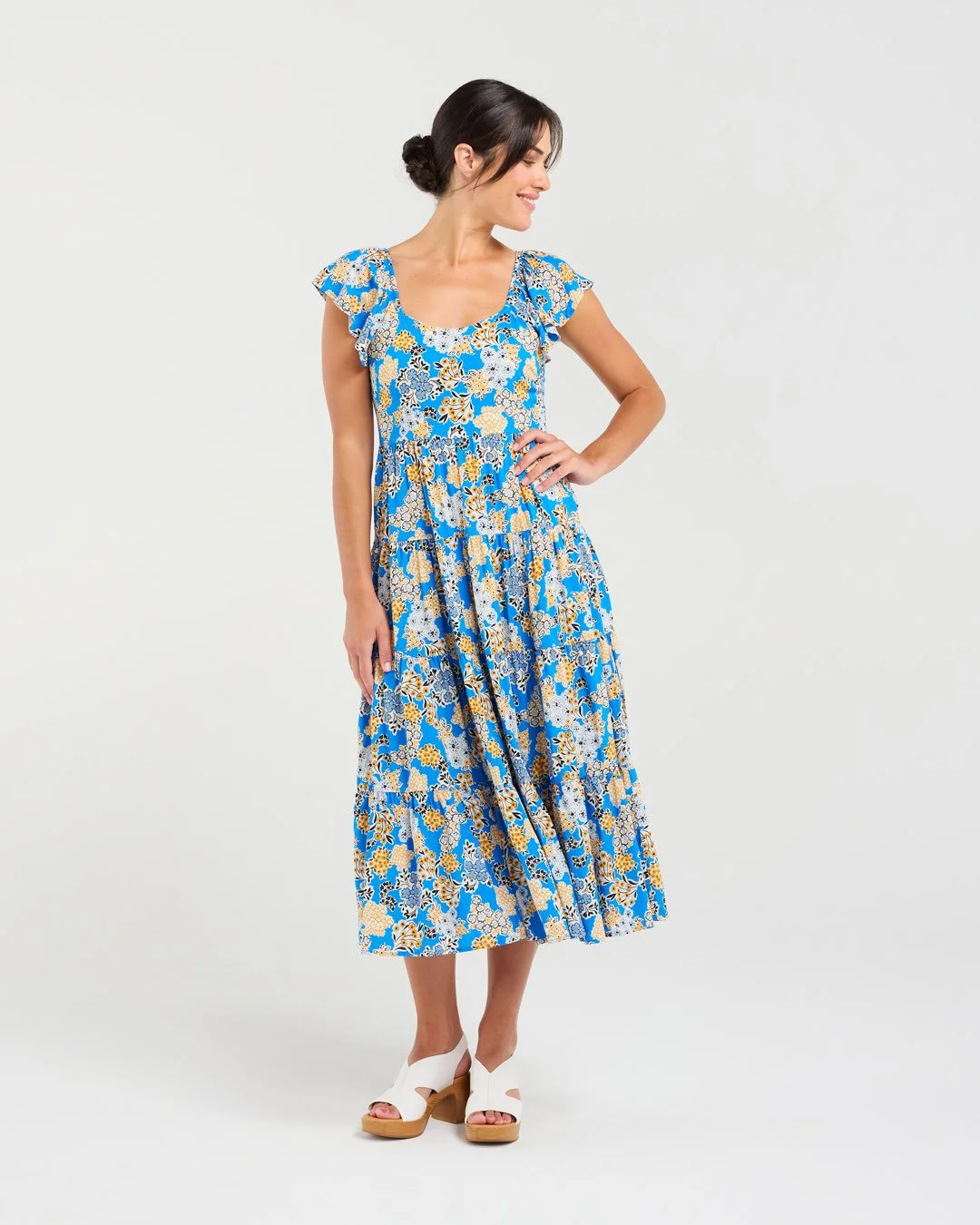 Blackstone Brielle Flutter Sleeve Dress