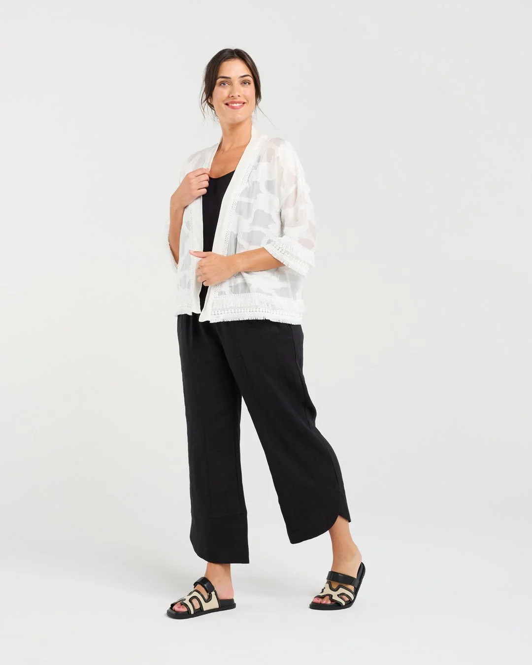 Blackstone Nanette Fringe Trim Cover-up