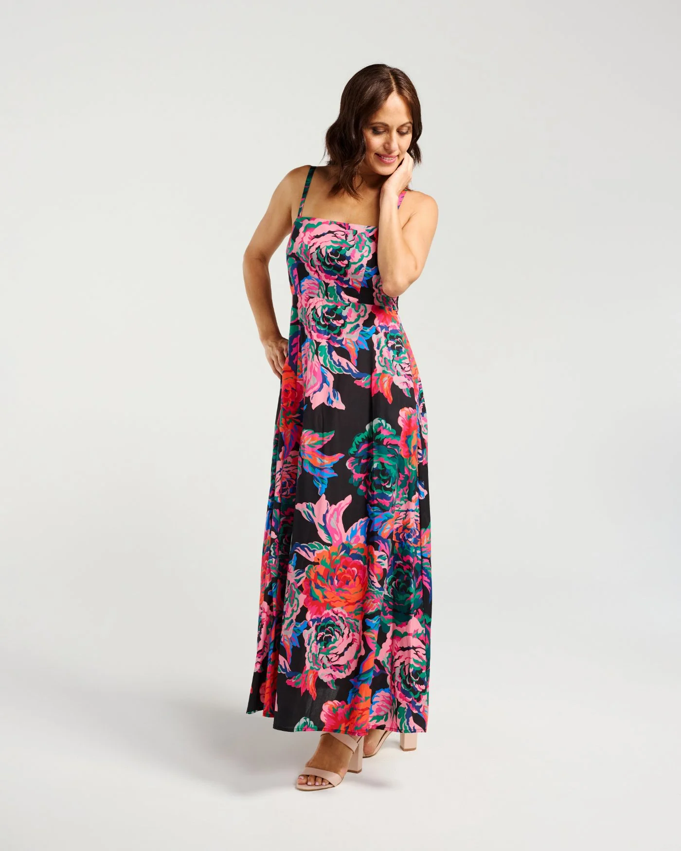 Z5052-2 Clementine Dress Abstract Garden (6).jpg