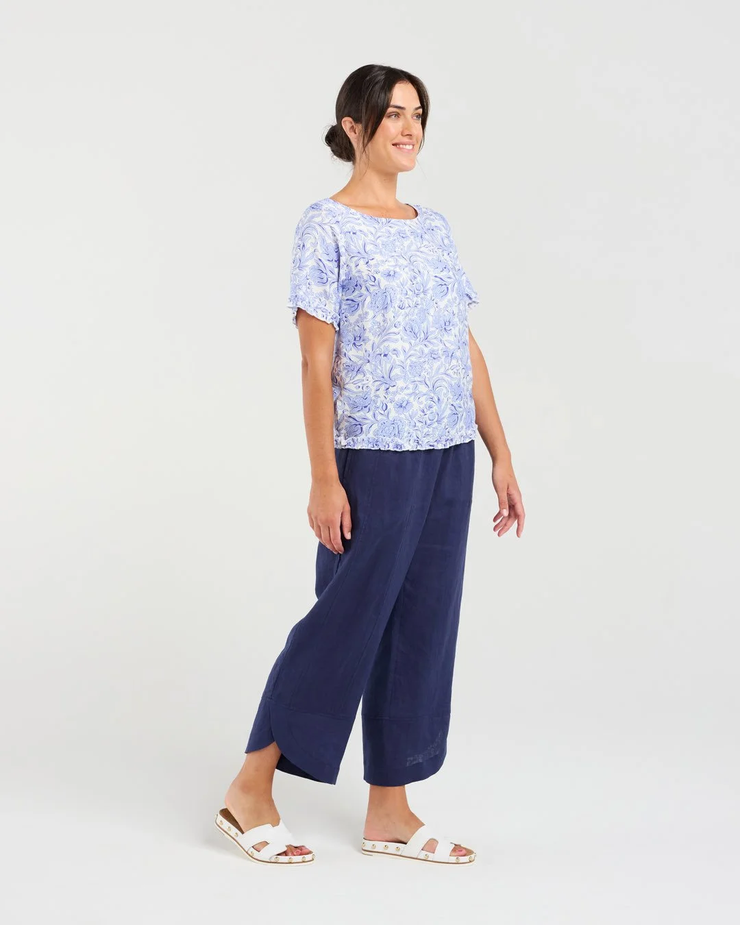 Blackstone Lydia Frill Trim Top