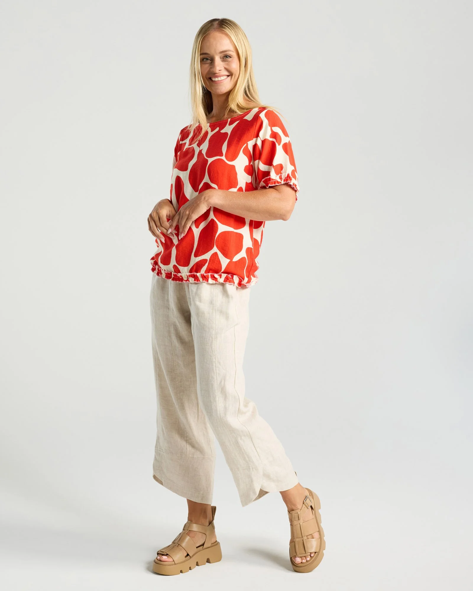 Blackstone Lydia Frill Top