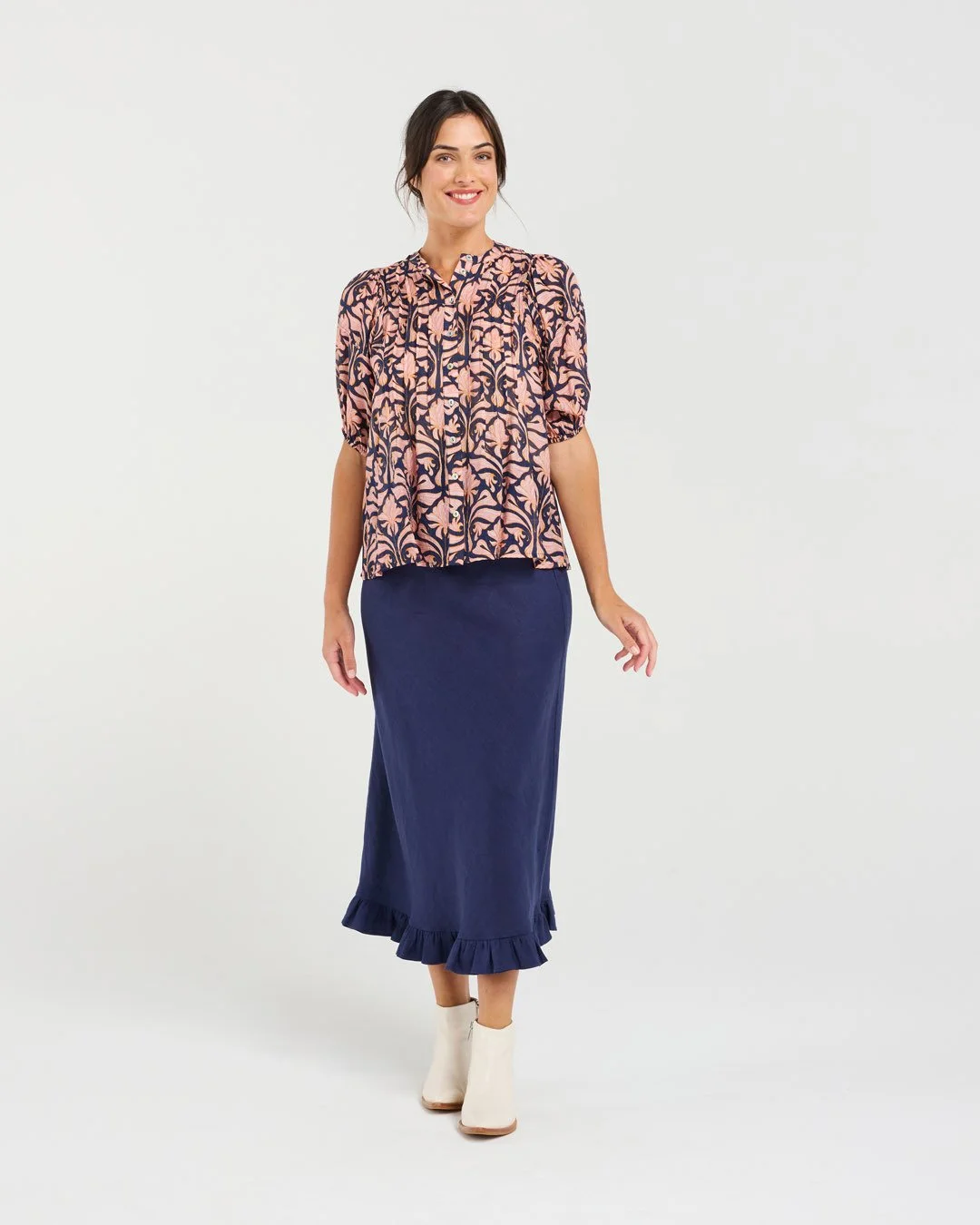Blackstone Bridget Pintuck Front Shirt