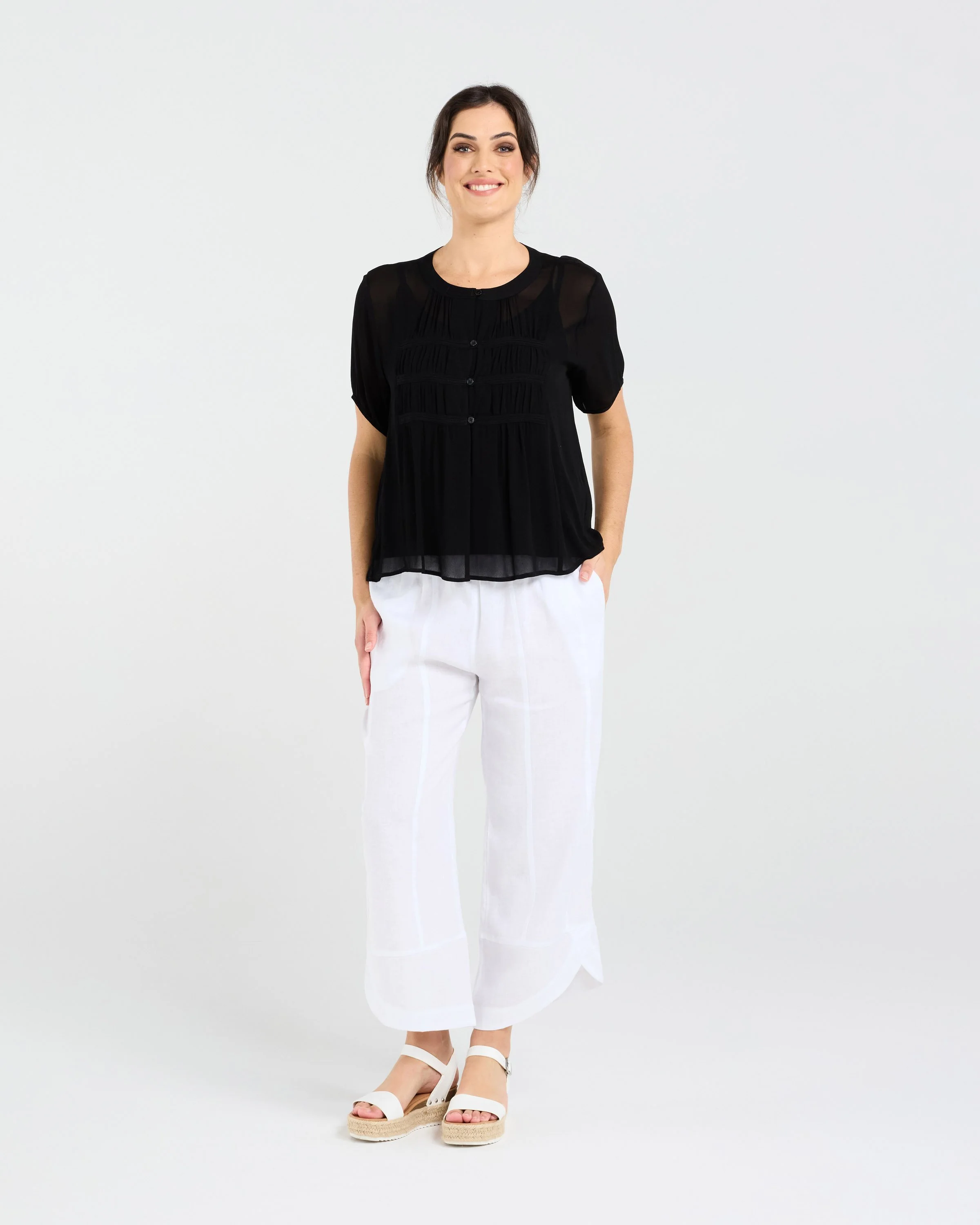 Blackstone Hilarie Gathered Front Top