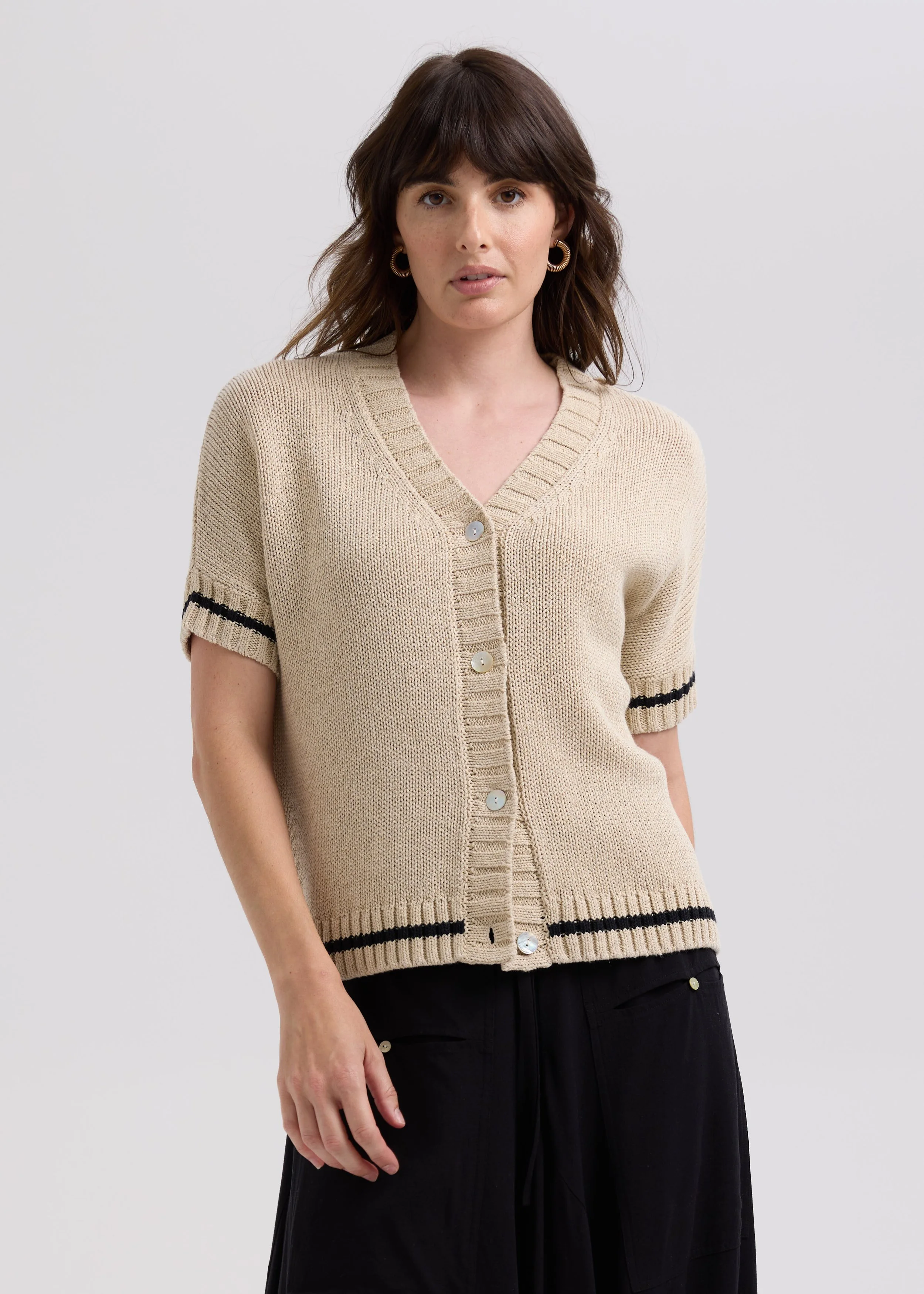 LD + Co Textured S/S Cardi