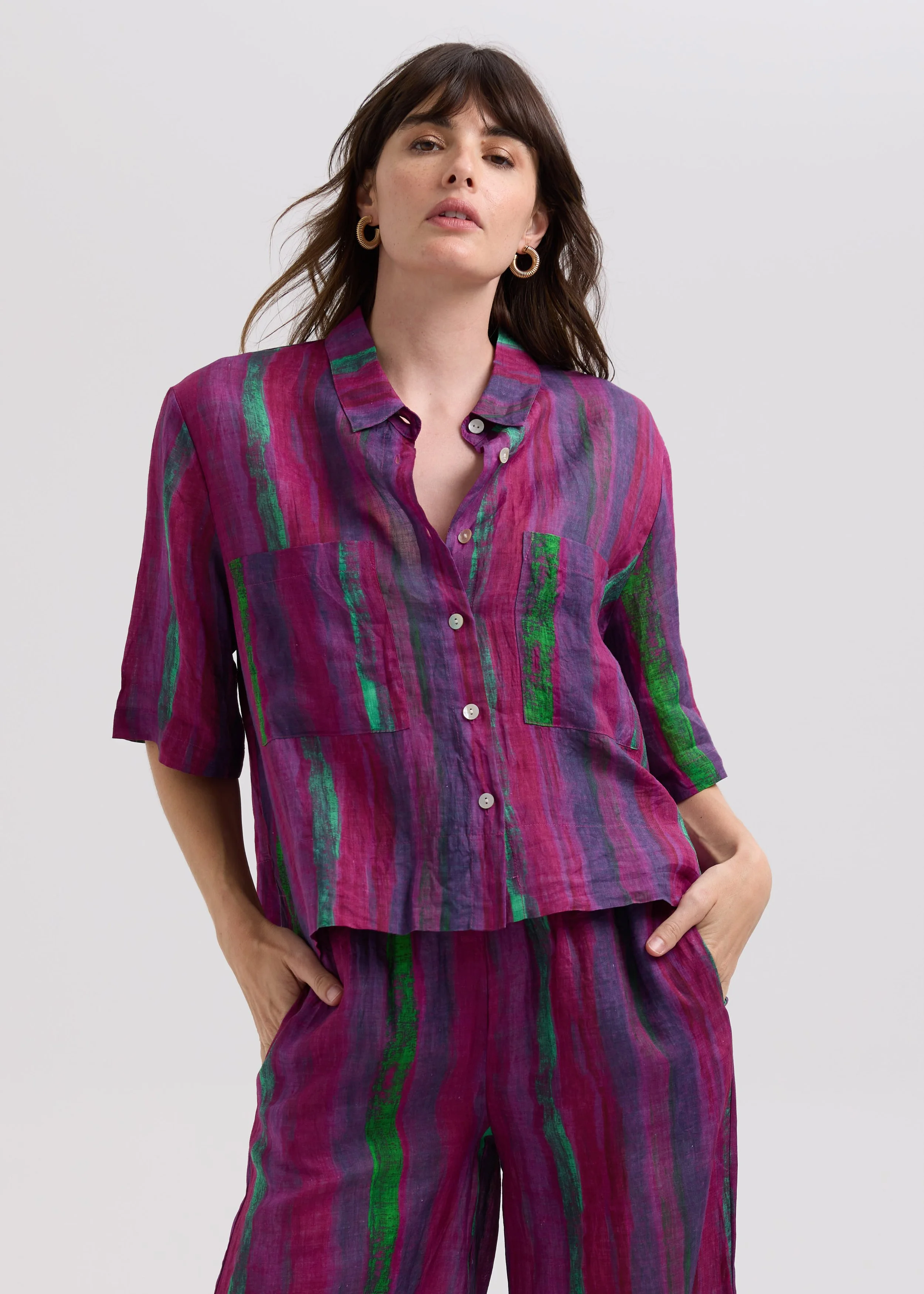 LD + Co Painted Linen Shirt
