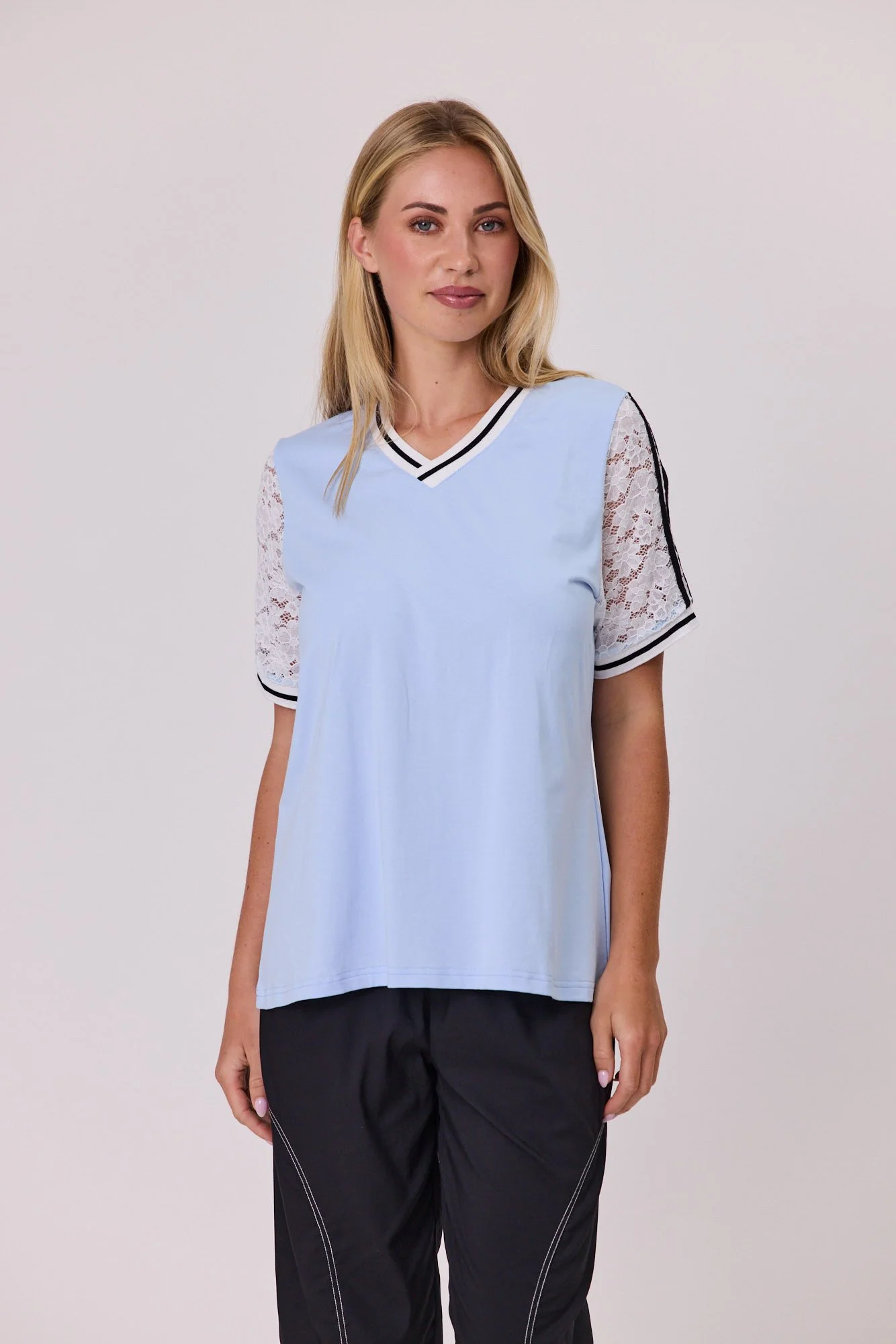 Classified Haven Lace Trim Tee
