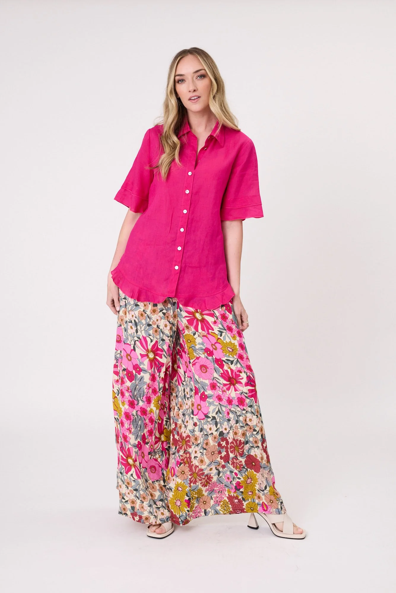 Lemon Tree Camilla Linen Top