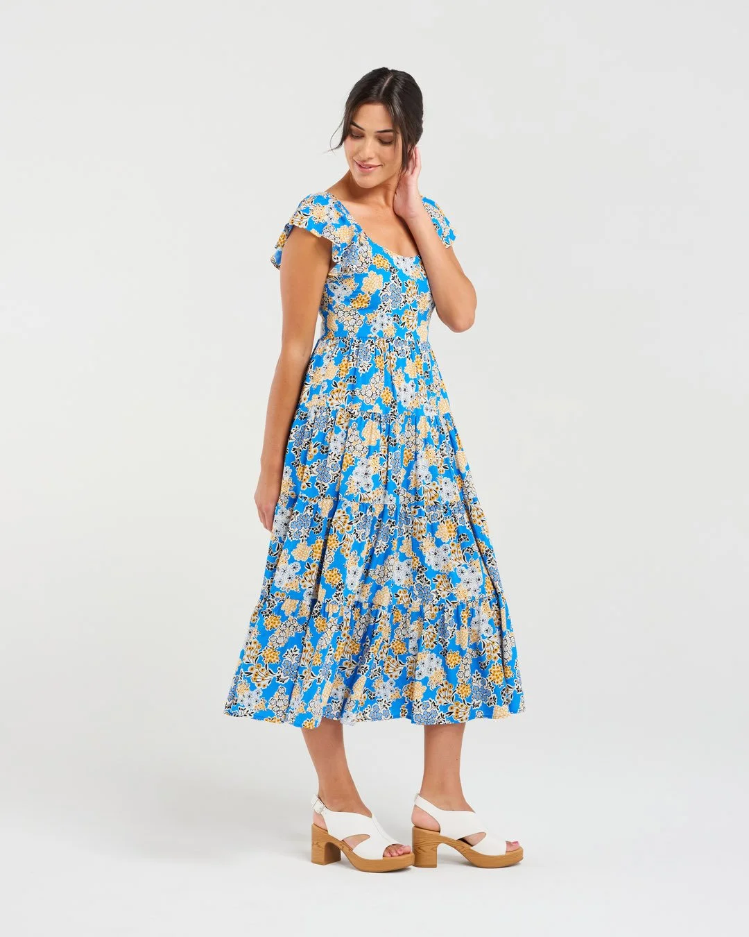 Blackstone Brielle Flutter Sleeve Dress