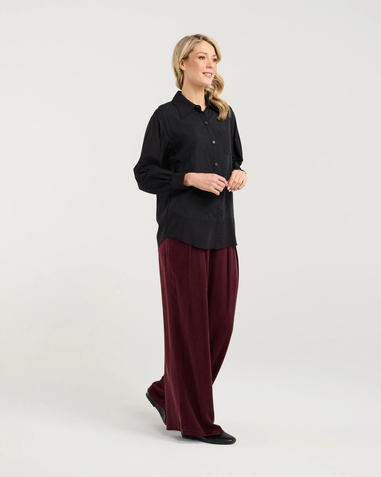 Blackstone Lilliana Spliced Shirt