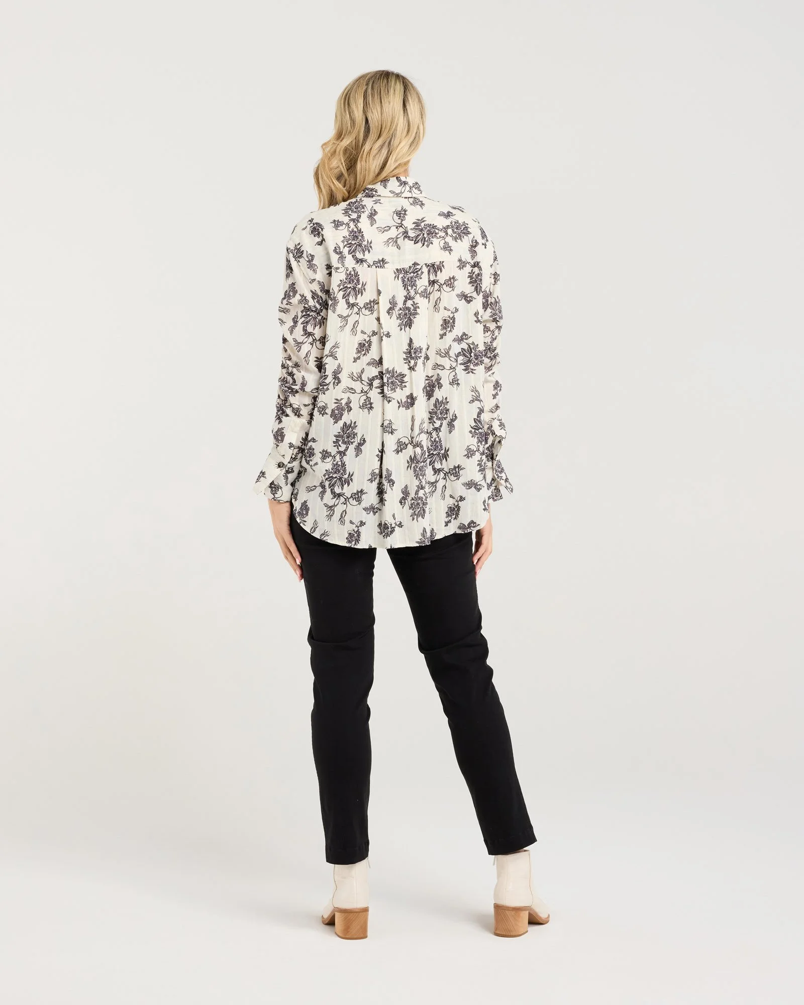 Blackstone Emory Gathered Sleeve Shirt