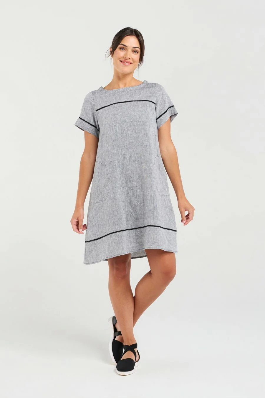 Blackstone Martine Ladder Trim Dress