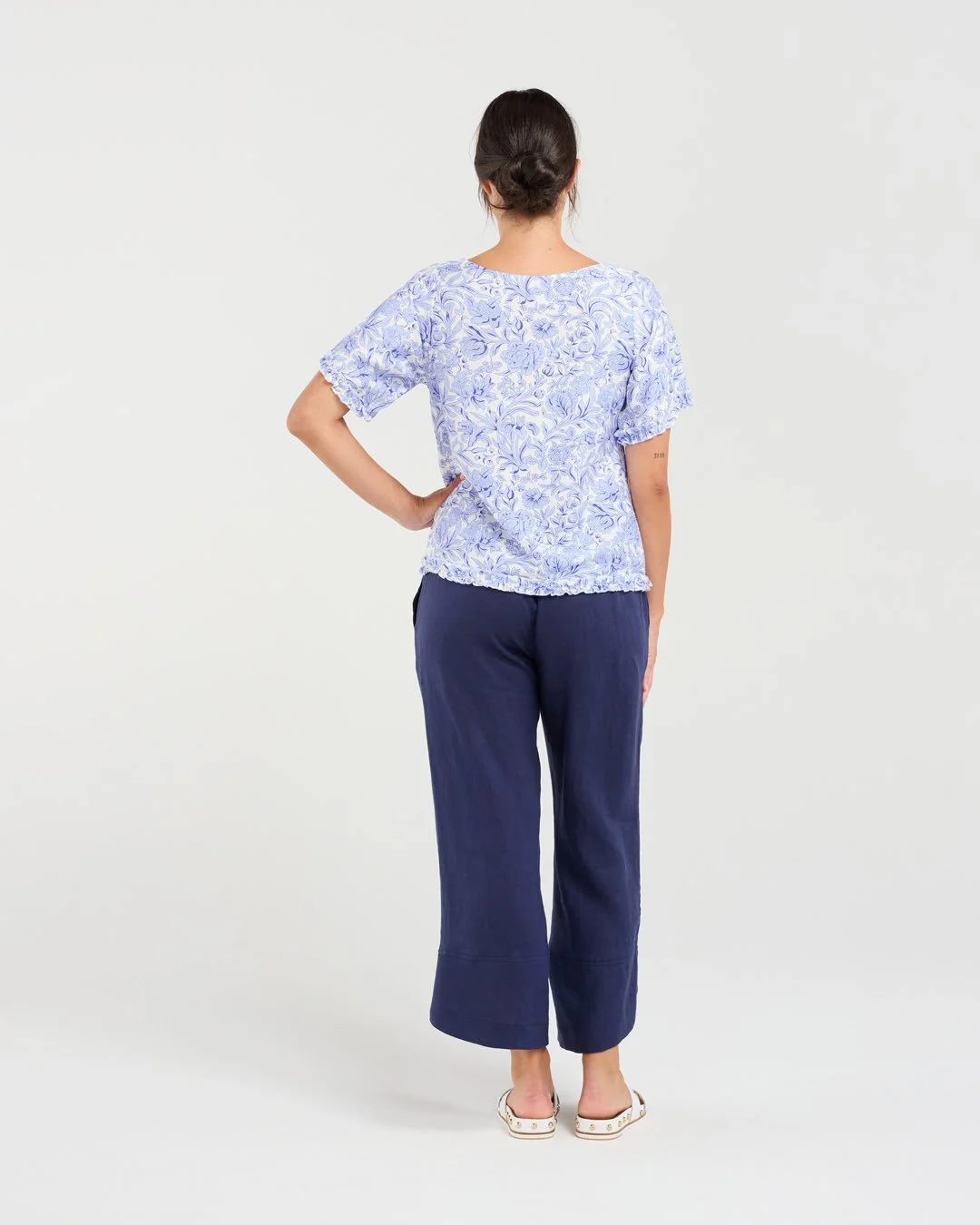 Blackstone Lydia Frill Trim Top