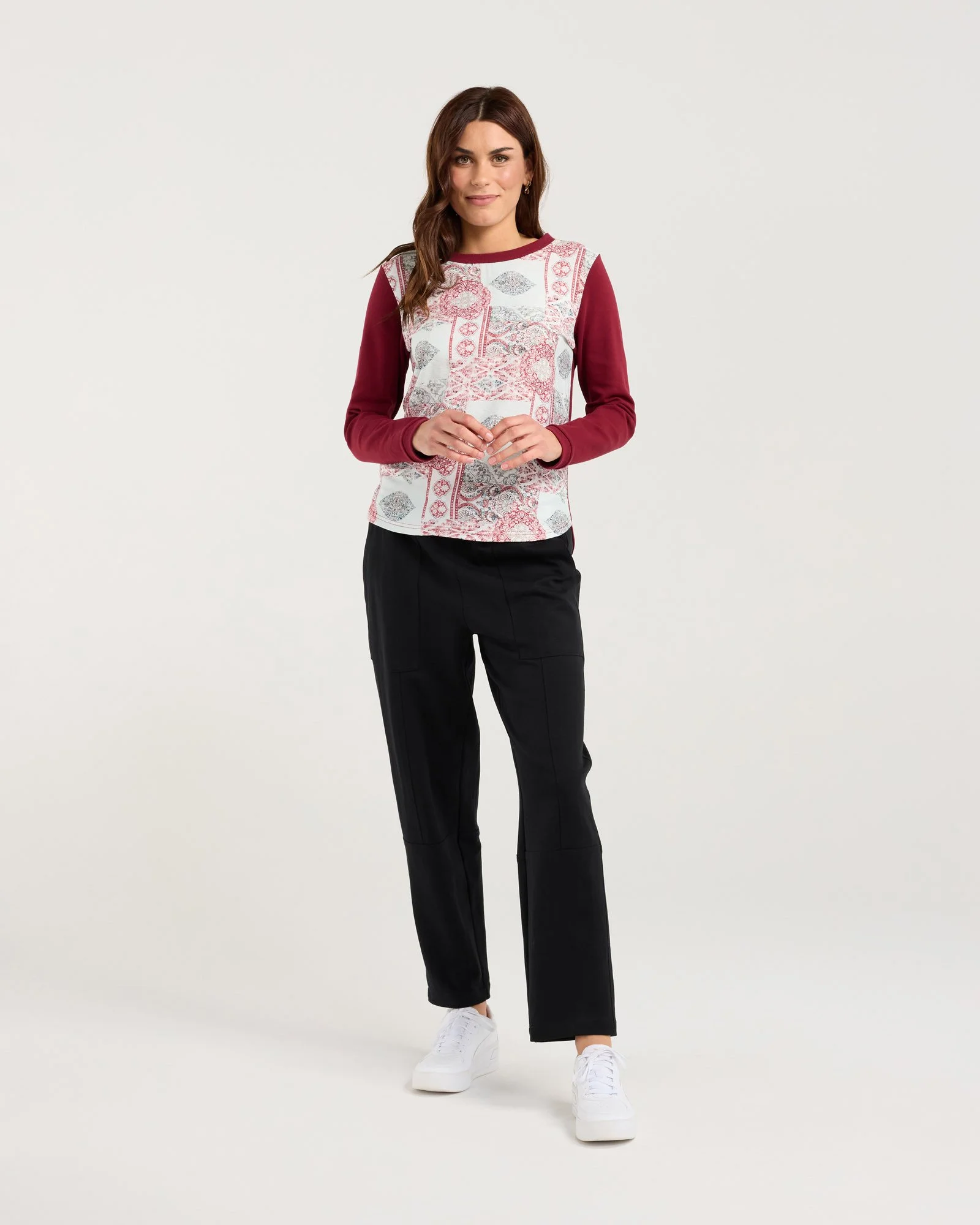 Blackstone Audrey Print Front L/S Tee