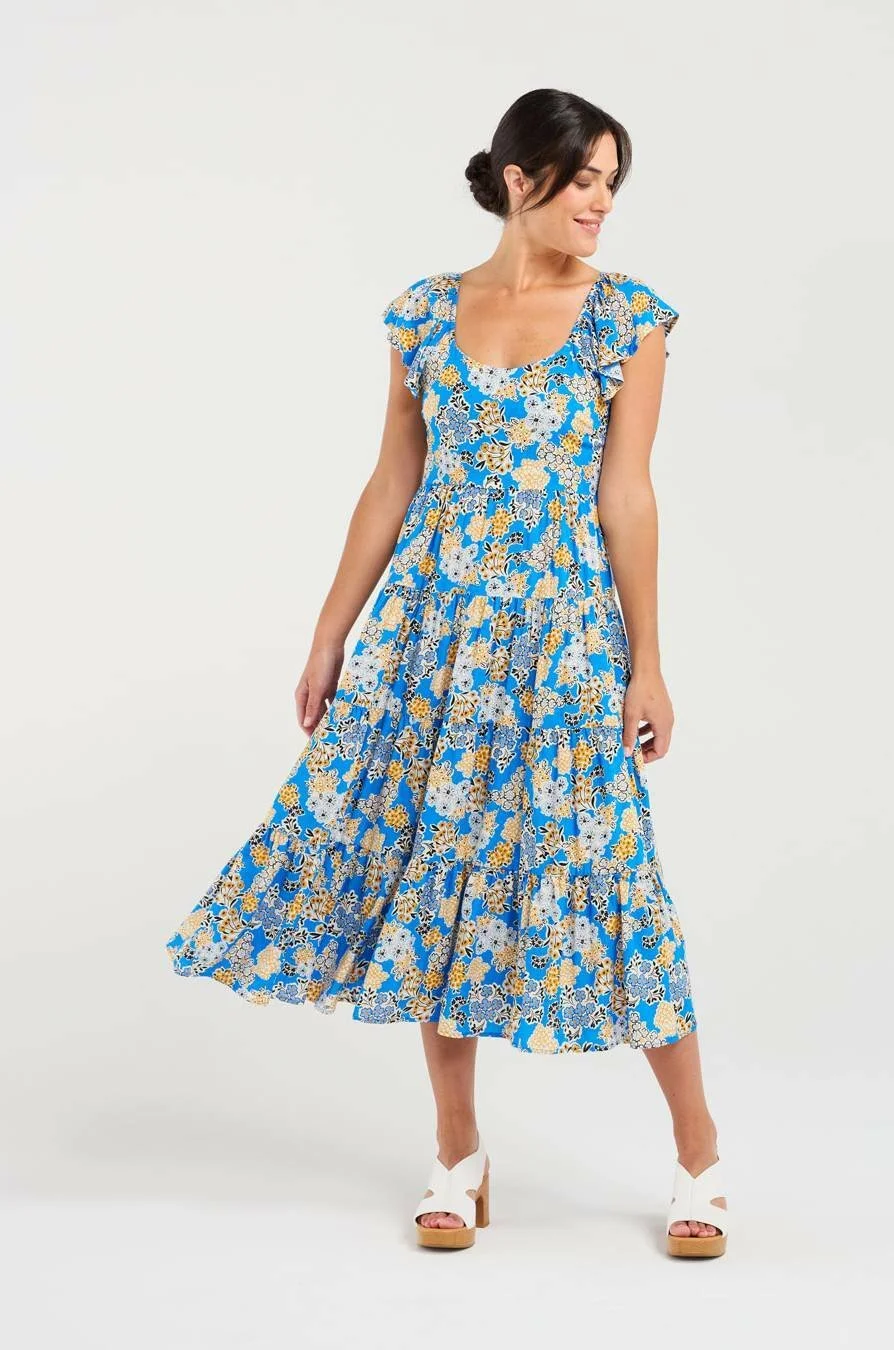 Blackstone Brielle Flutter Sleeve Dress