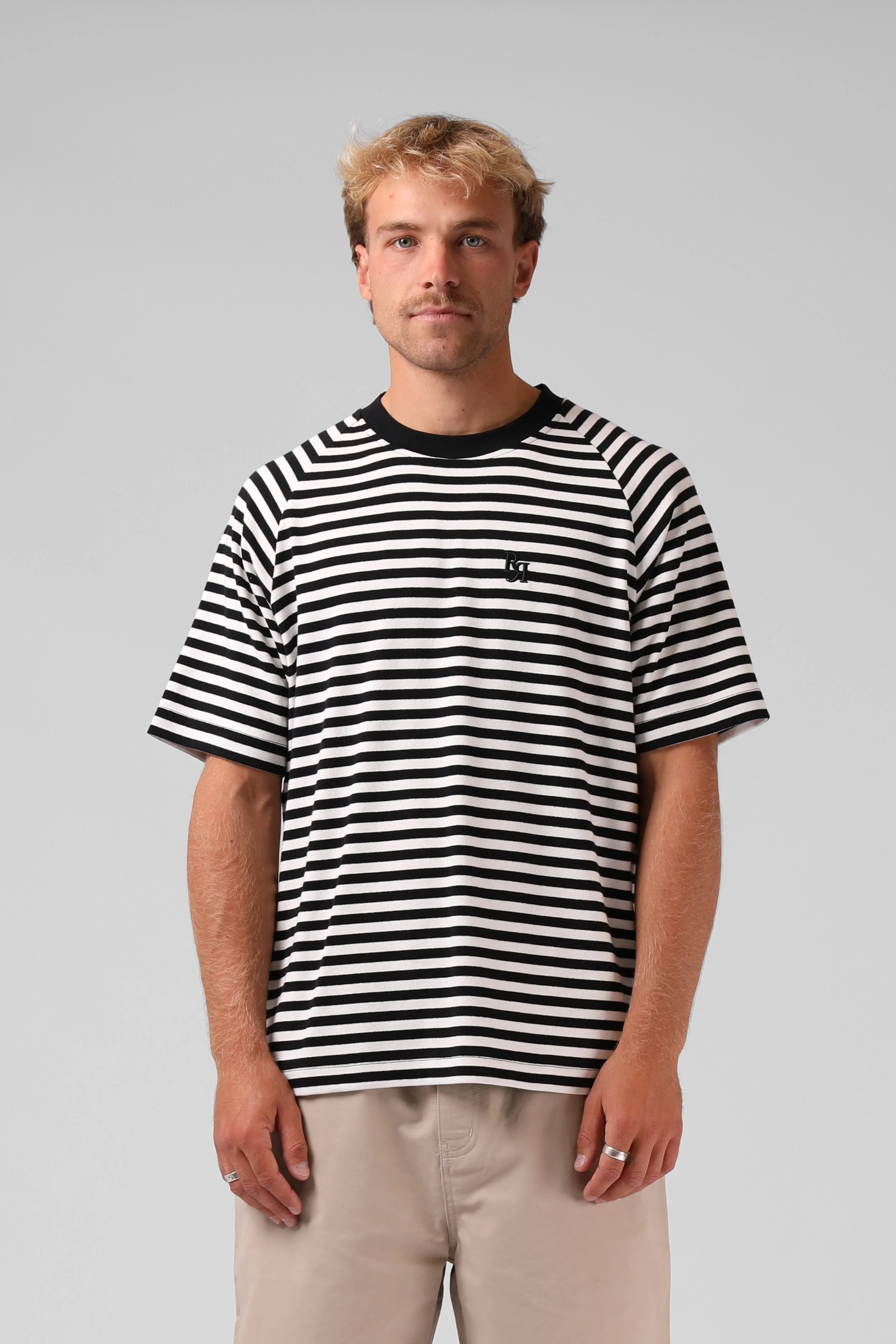 RPM Mens Stripe Raglan Tee