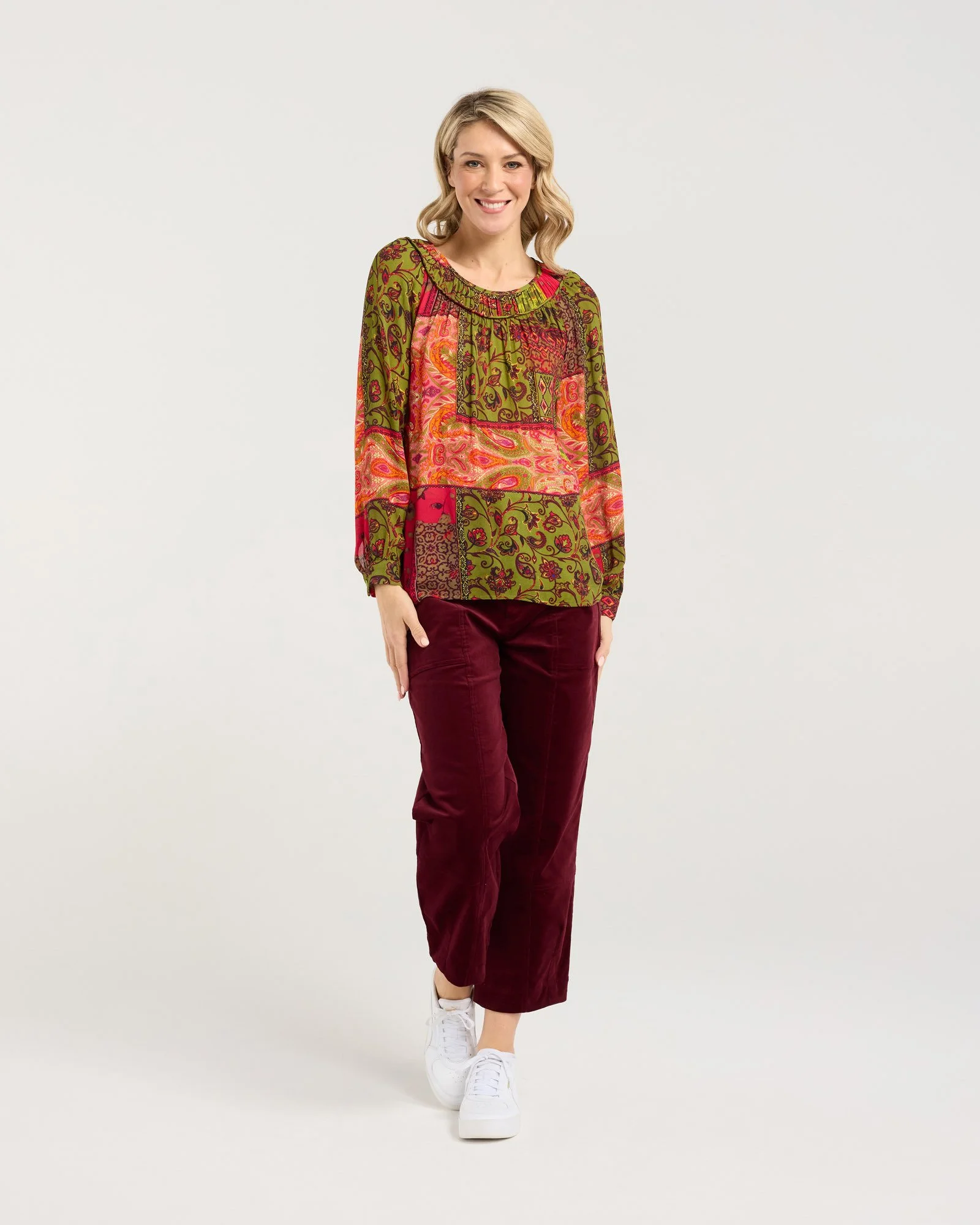 Blackstone Frances Gathered Yoke Top