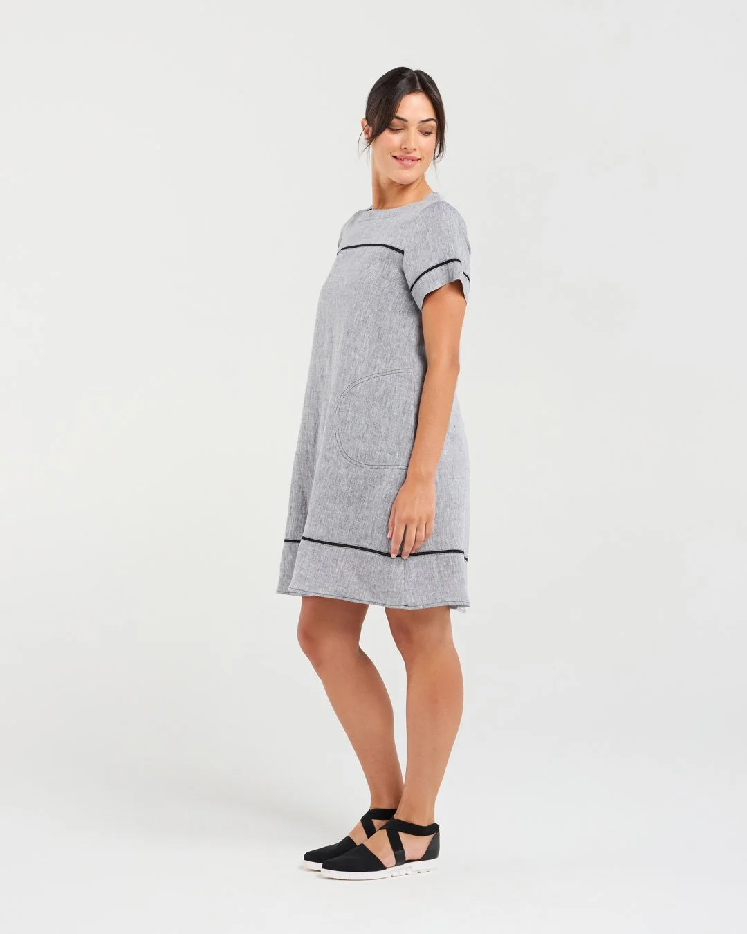 Blackstone Martine Ladder Trim Dress