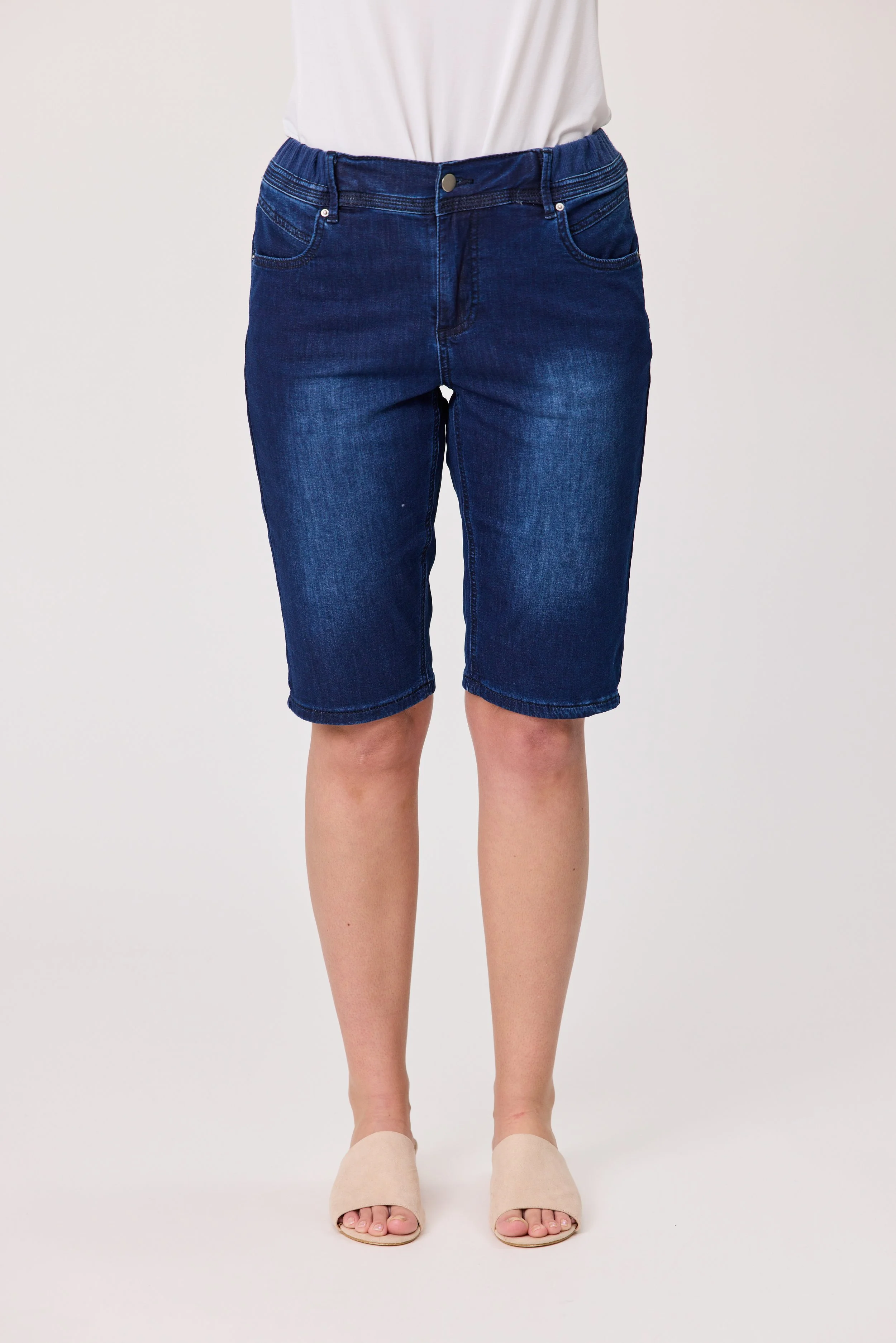 Classified Long Length Knit Denim Short