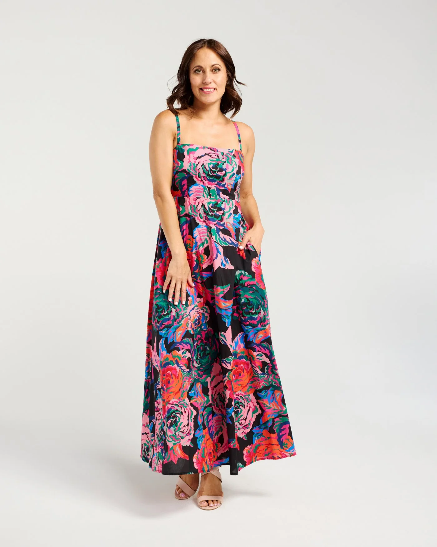 Z5052-2 Clementine Dress Abstract Garden (3).jpg