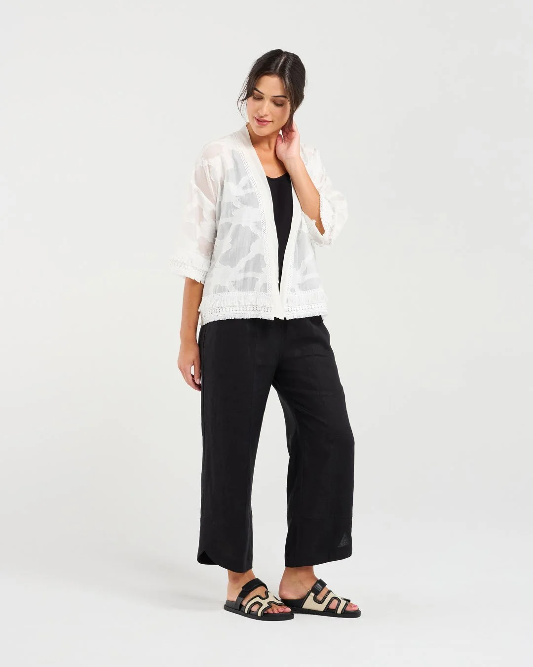 Blackstone Nanette Fringe Trim Cover-up