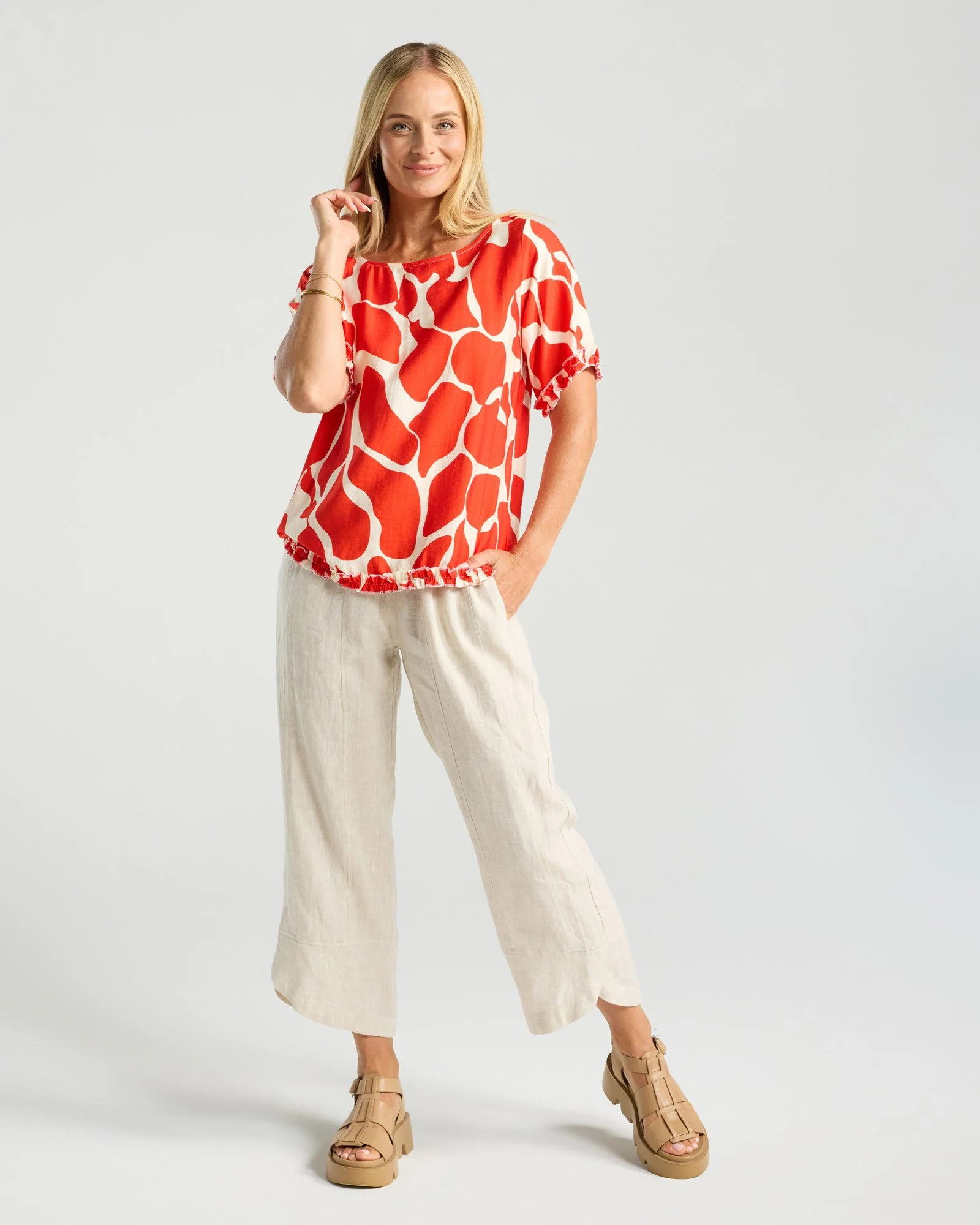 Blackstone Lydia Frill Top