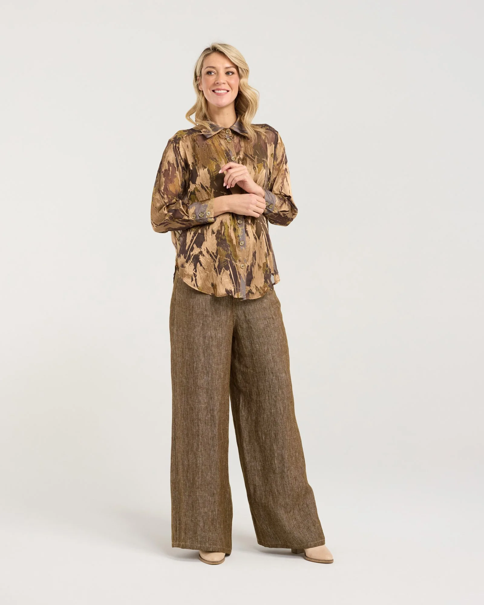 Blackstone Duchess Silk Burnout Shirt