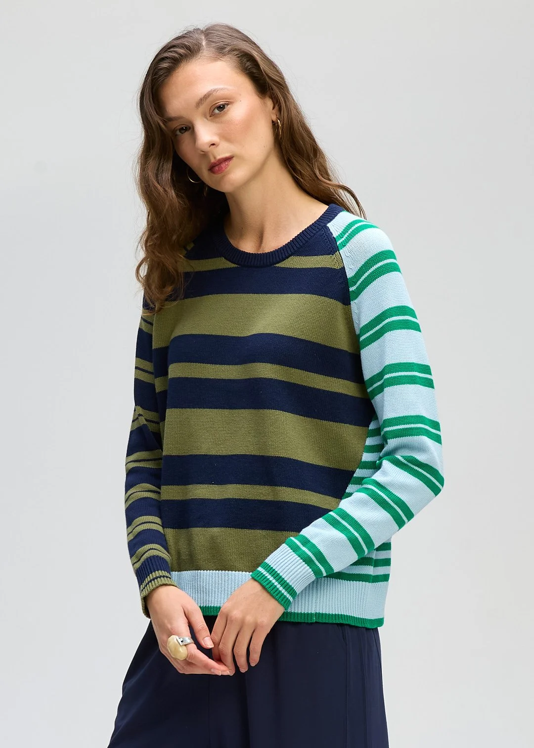 LD + Co Crazy Stripe Crew