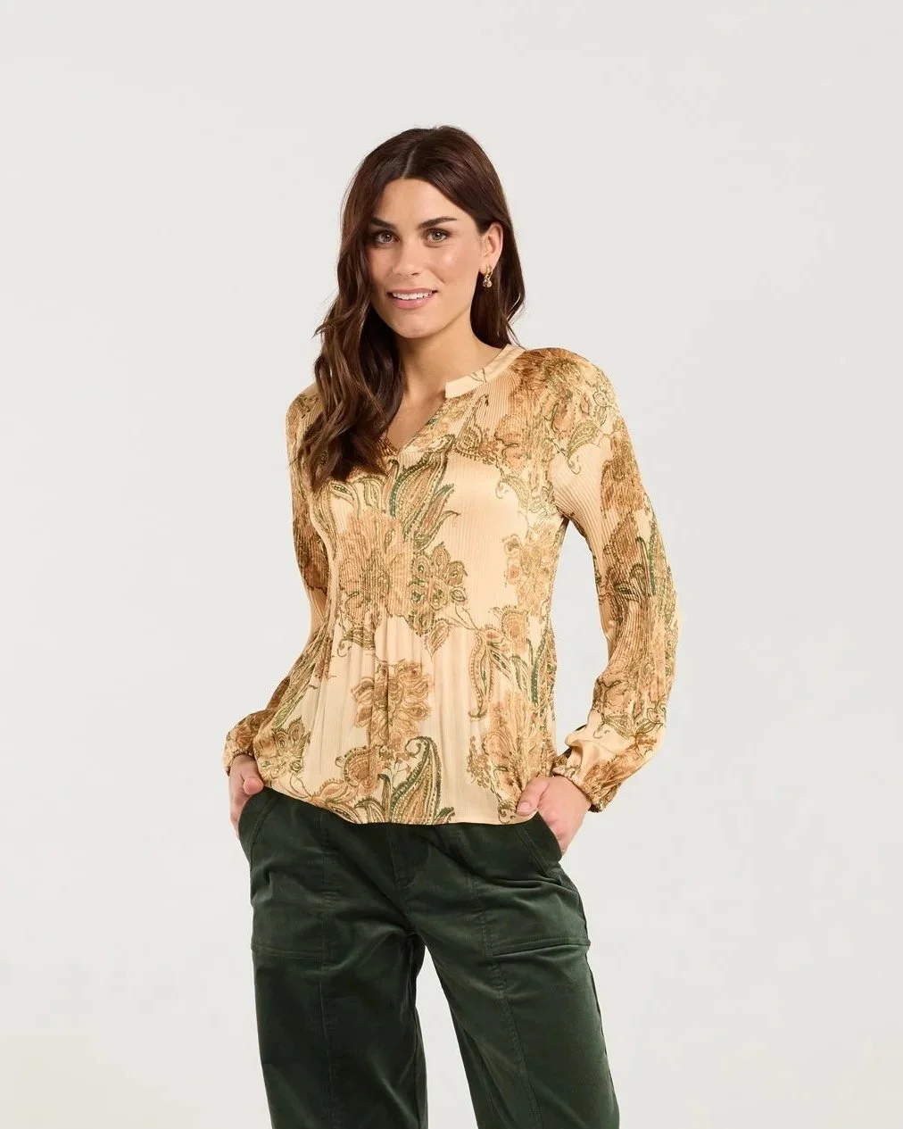 Blackstone Pollyana Pleat Top