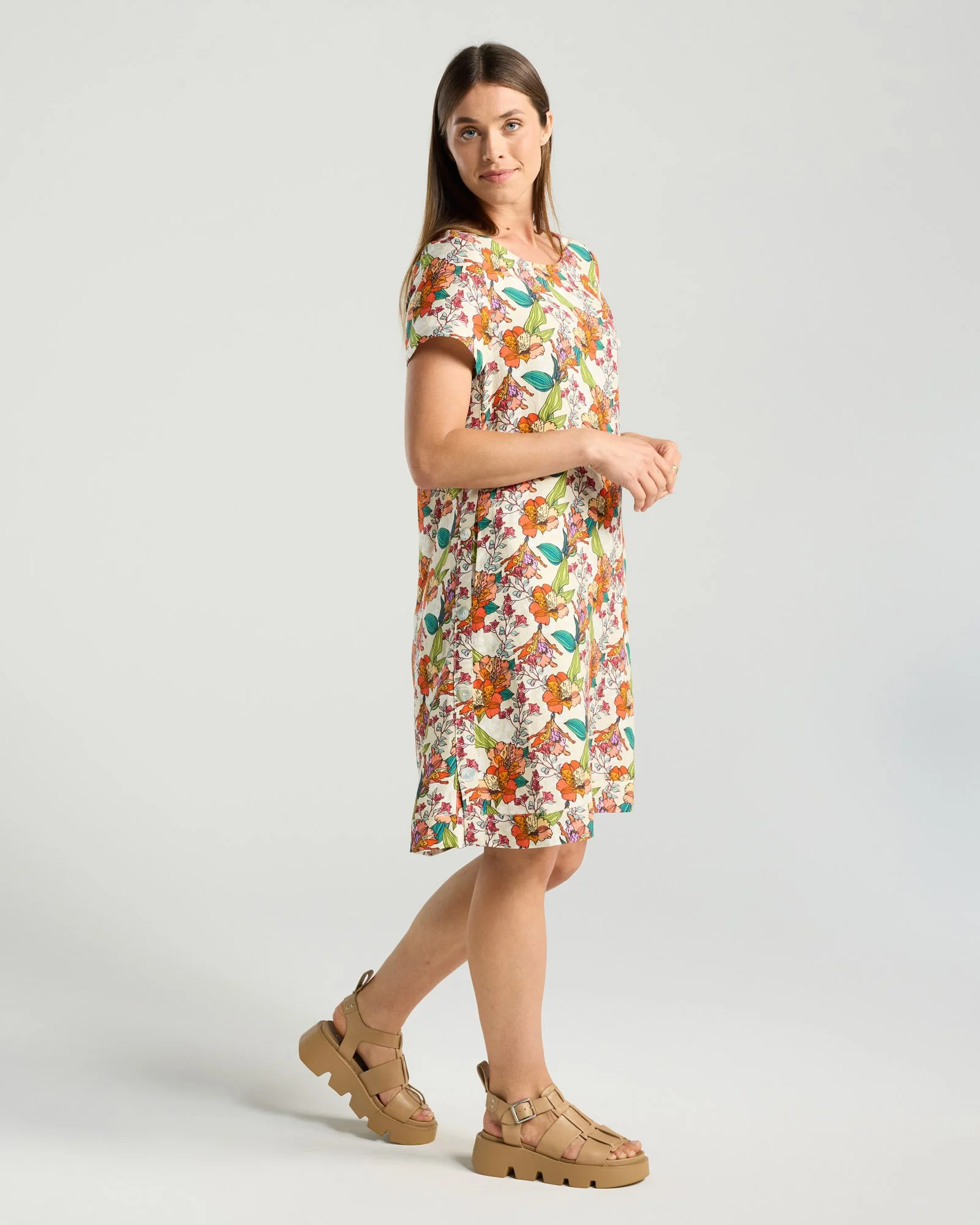 Blackstone Katarina Button Side Dress