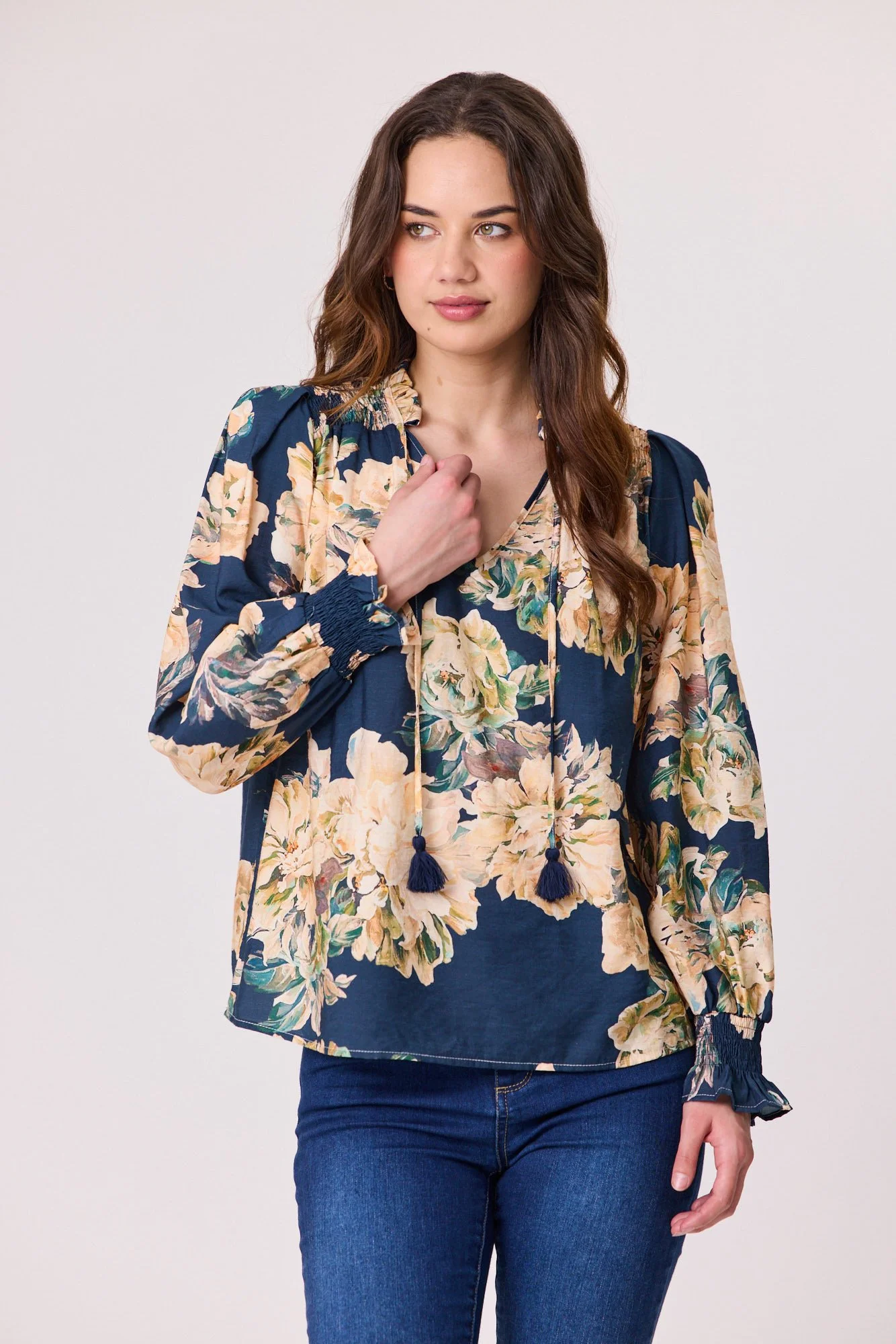 Democracy Rose Peasant Top