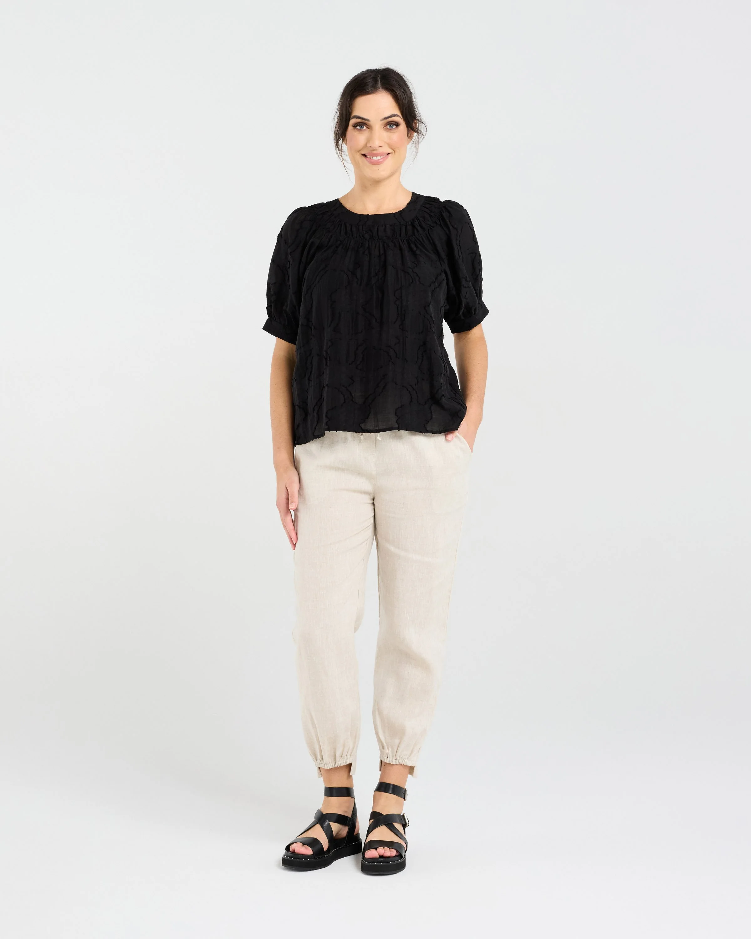 Blackstone Lisette Gathered Yoke Top