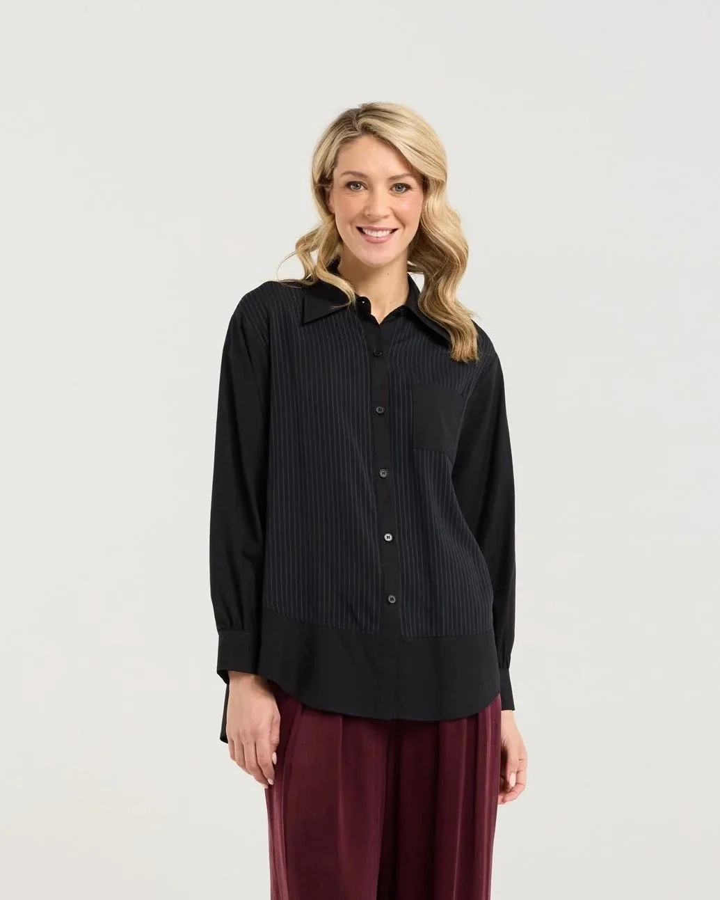 Blackstone Lilliana Spliced Shirt