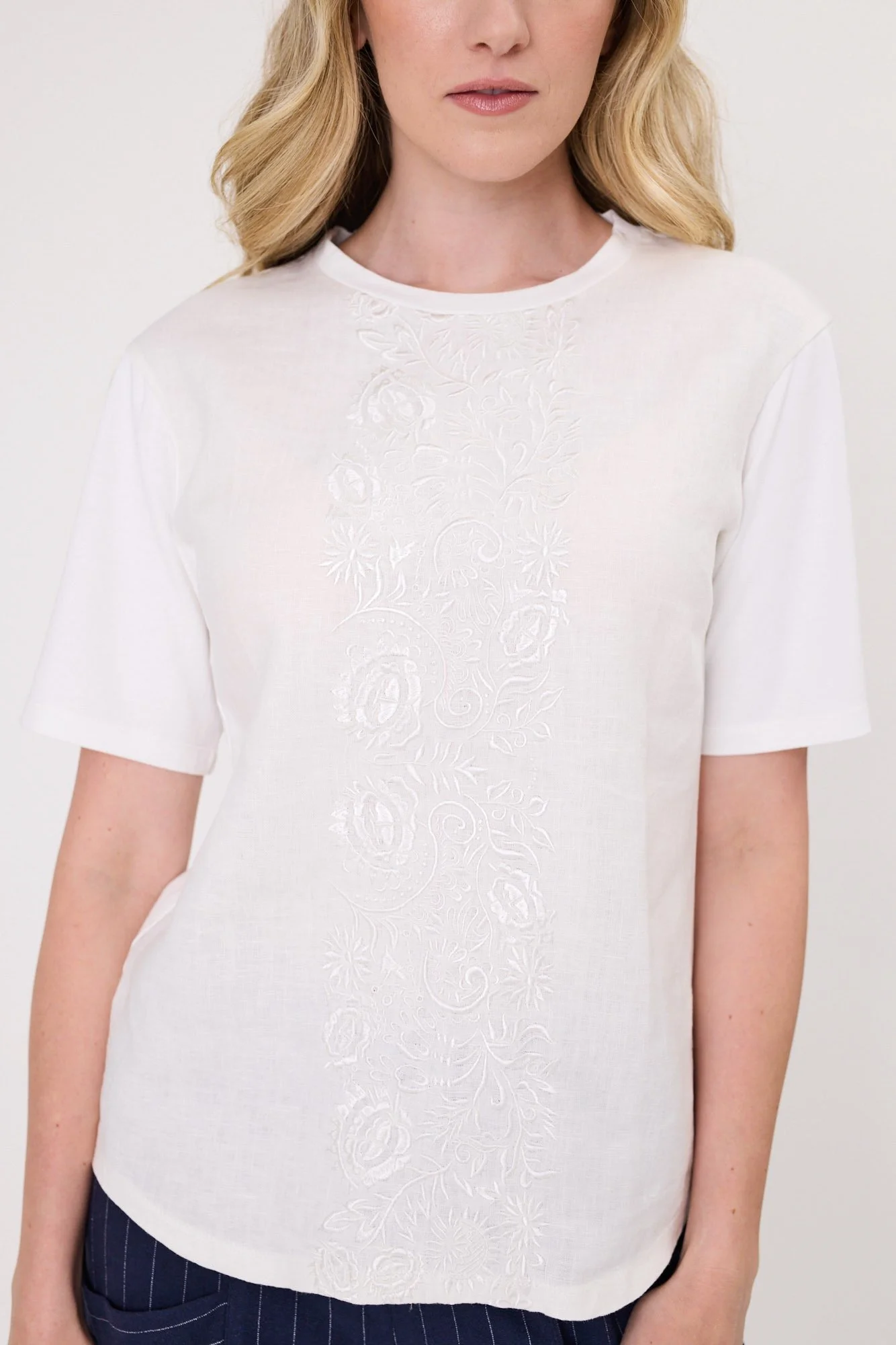 Lemon Tree Rosetta Linen Top