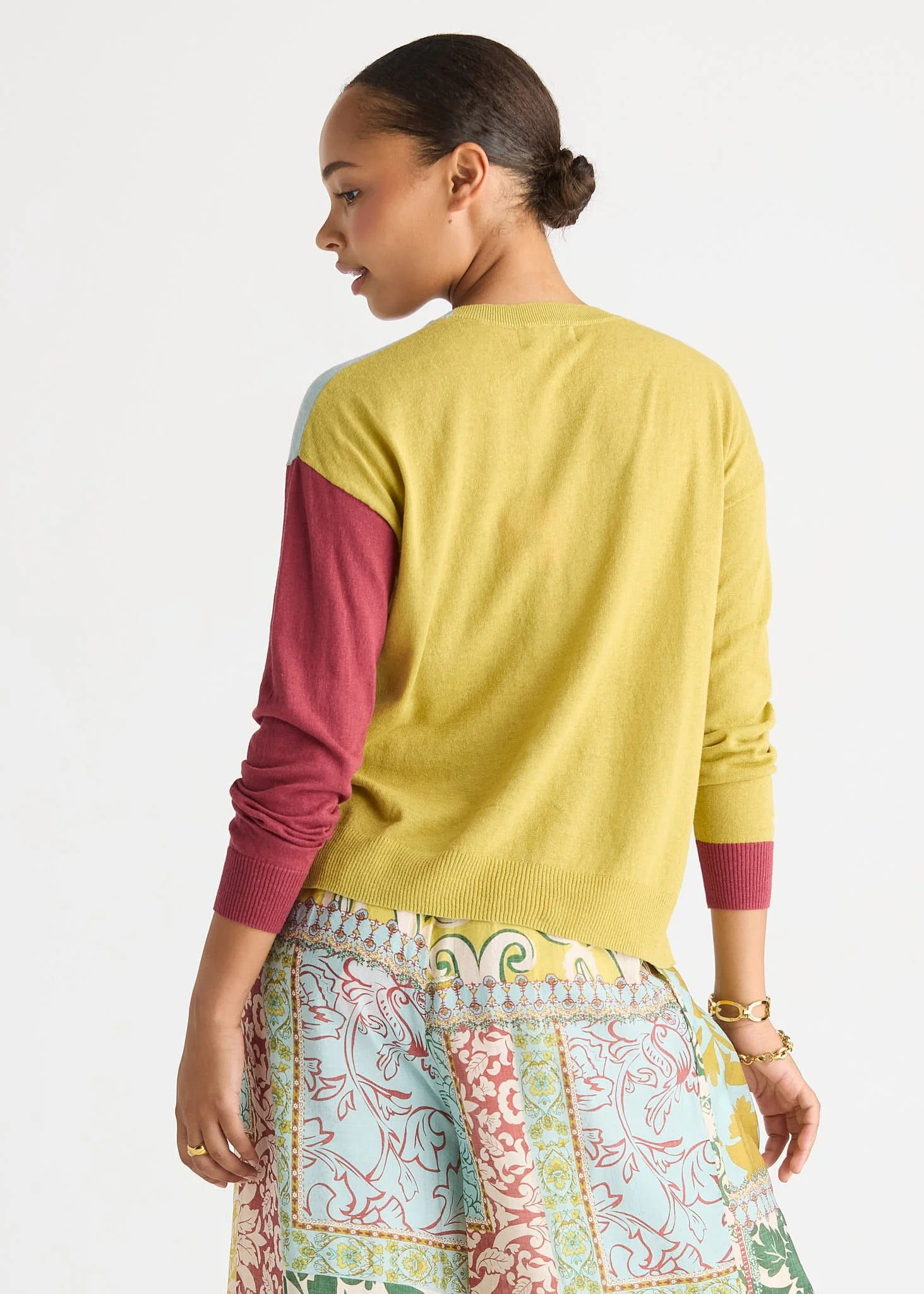 LC8869 ACACIA Colour Block Cardi