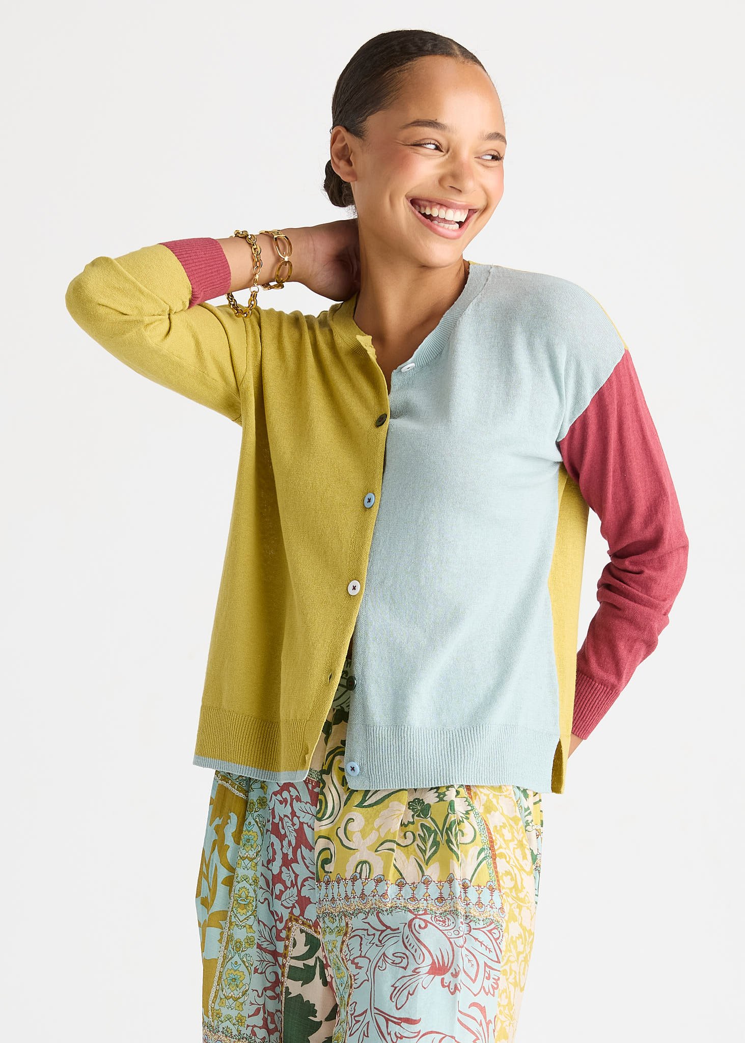 LD + Co Colour Block Cardi