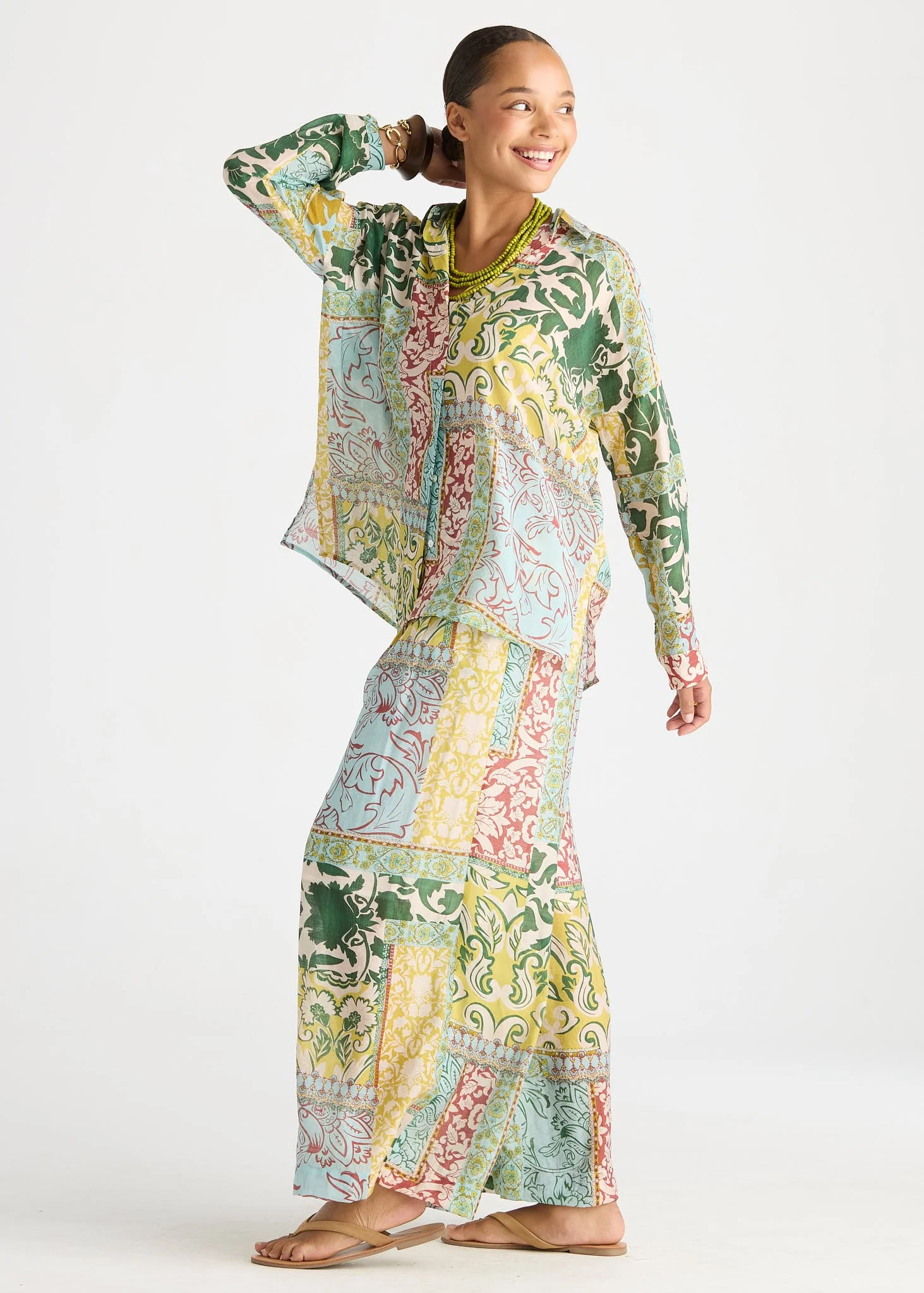 LC8885 MOSAIC Print Shirt