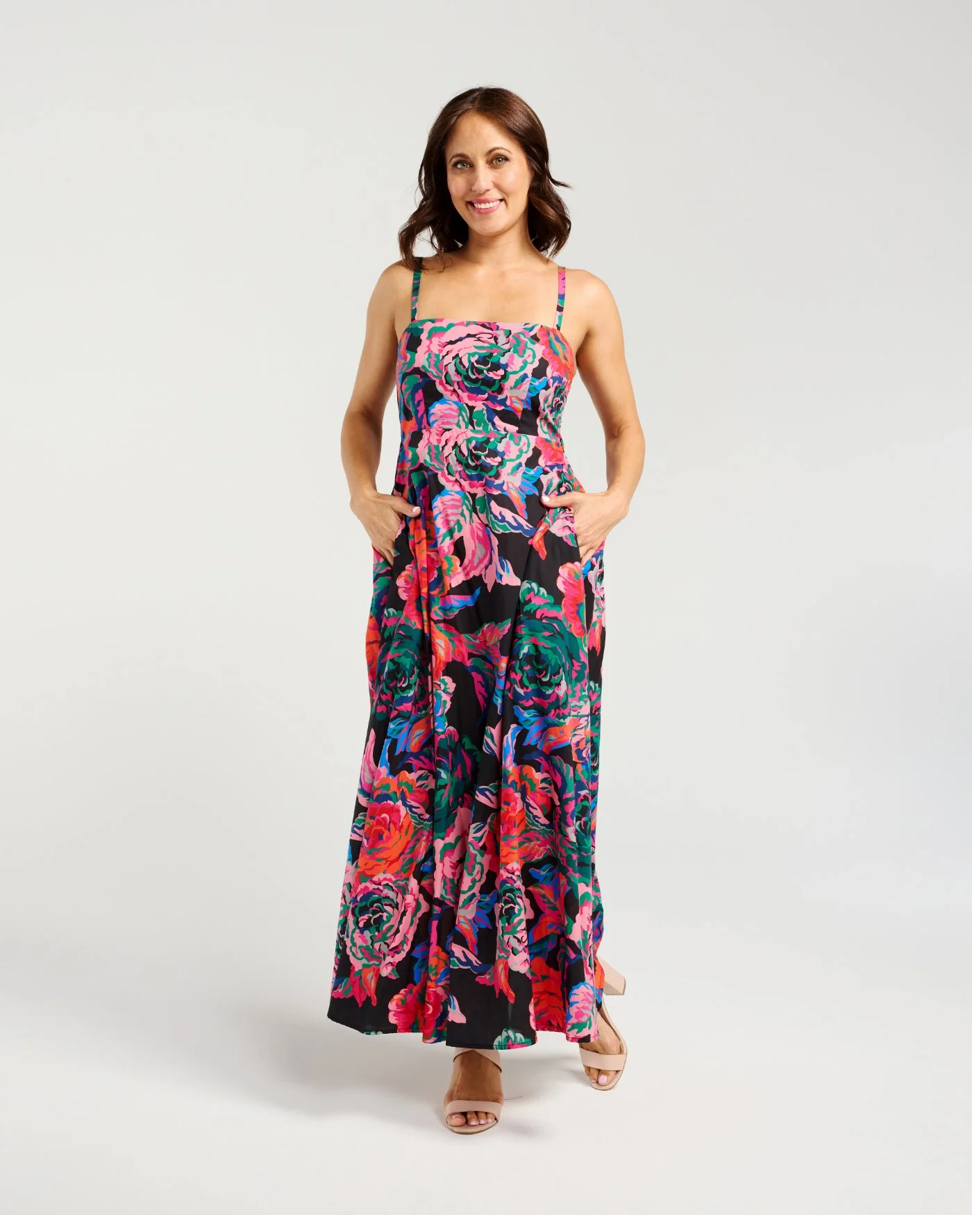 Z5052-2 Clementine Dress Abstract Garden (2).jpg