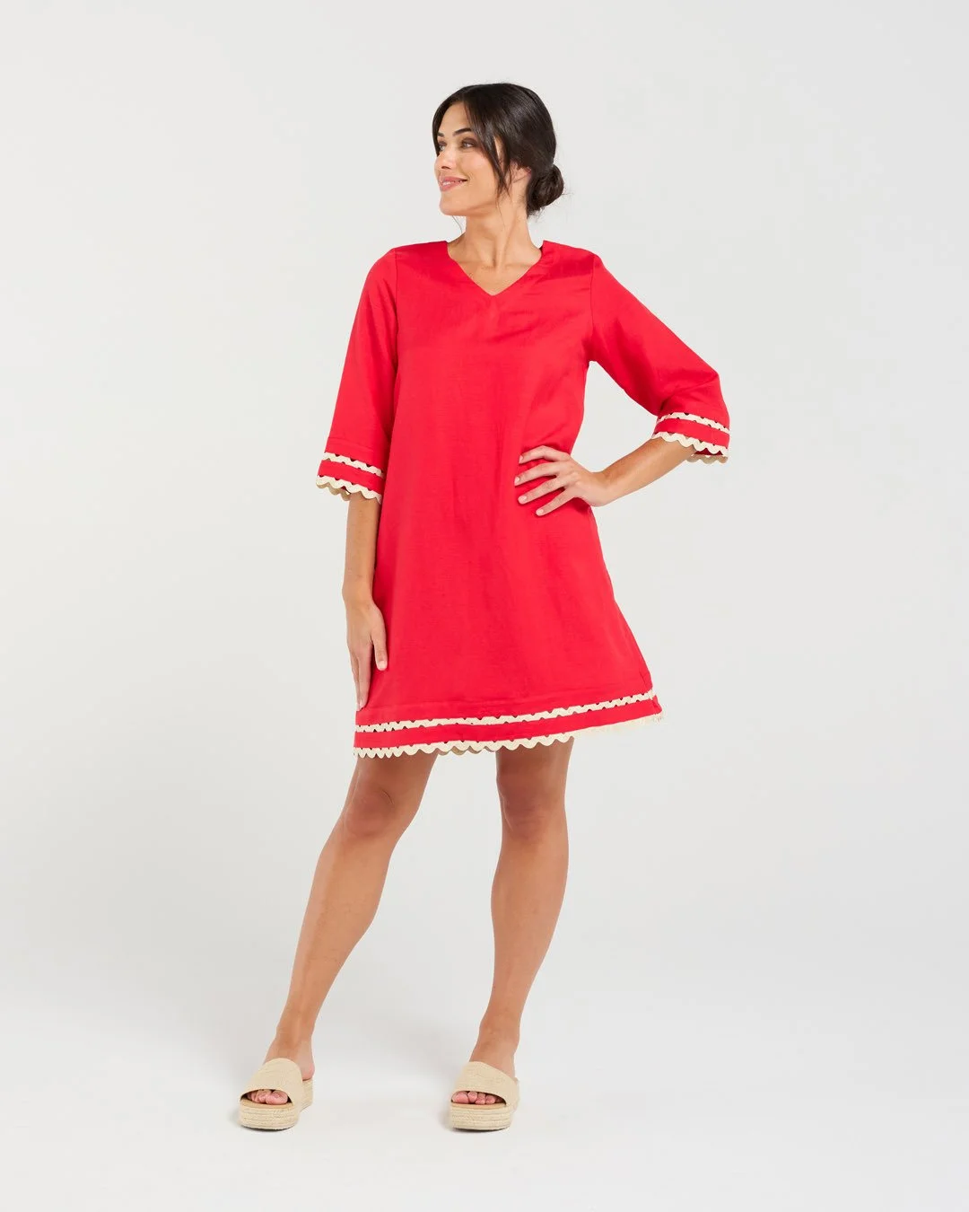Blackstone Desiree Gold Ric Rac Trim Dress