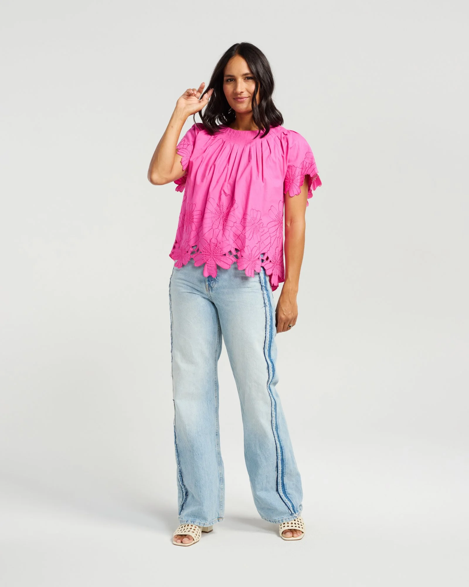 NMBR Rose Daisy Blouse