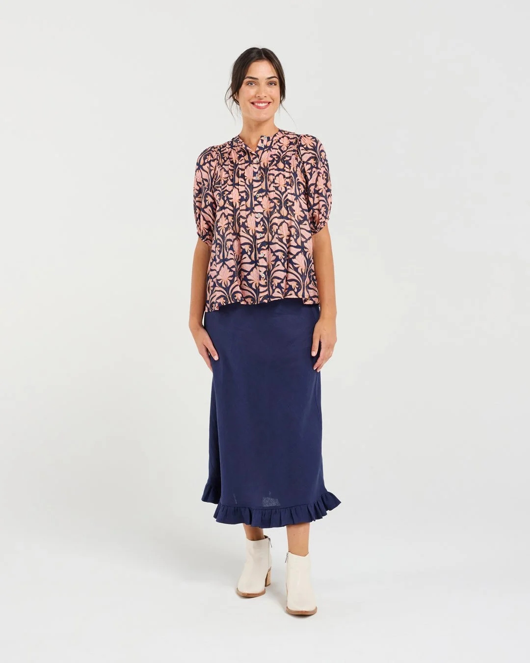 Blackstone Bridget Pintuck Front Shirt