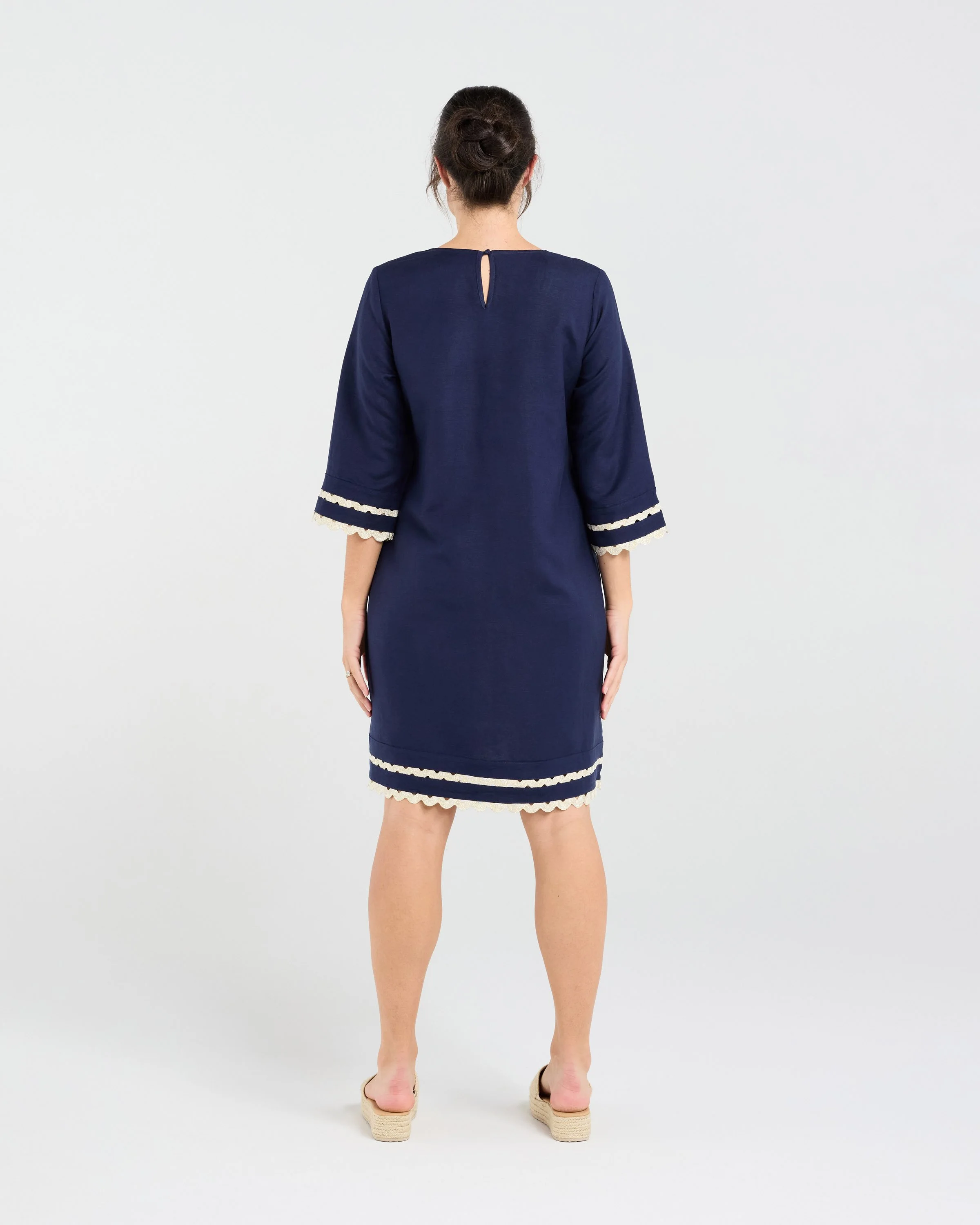 Blackstone Desiree Gold Ric Rac Trim Dress