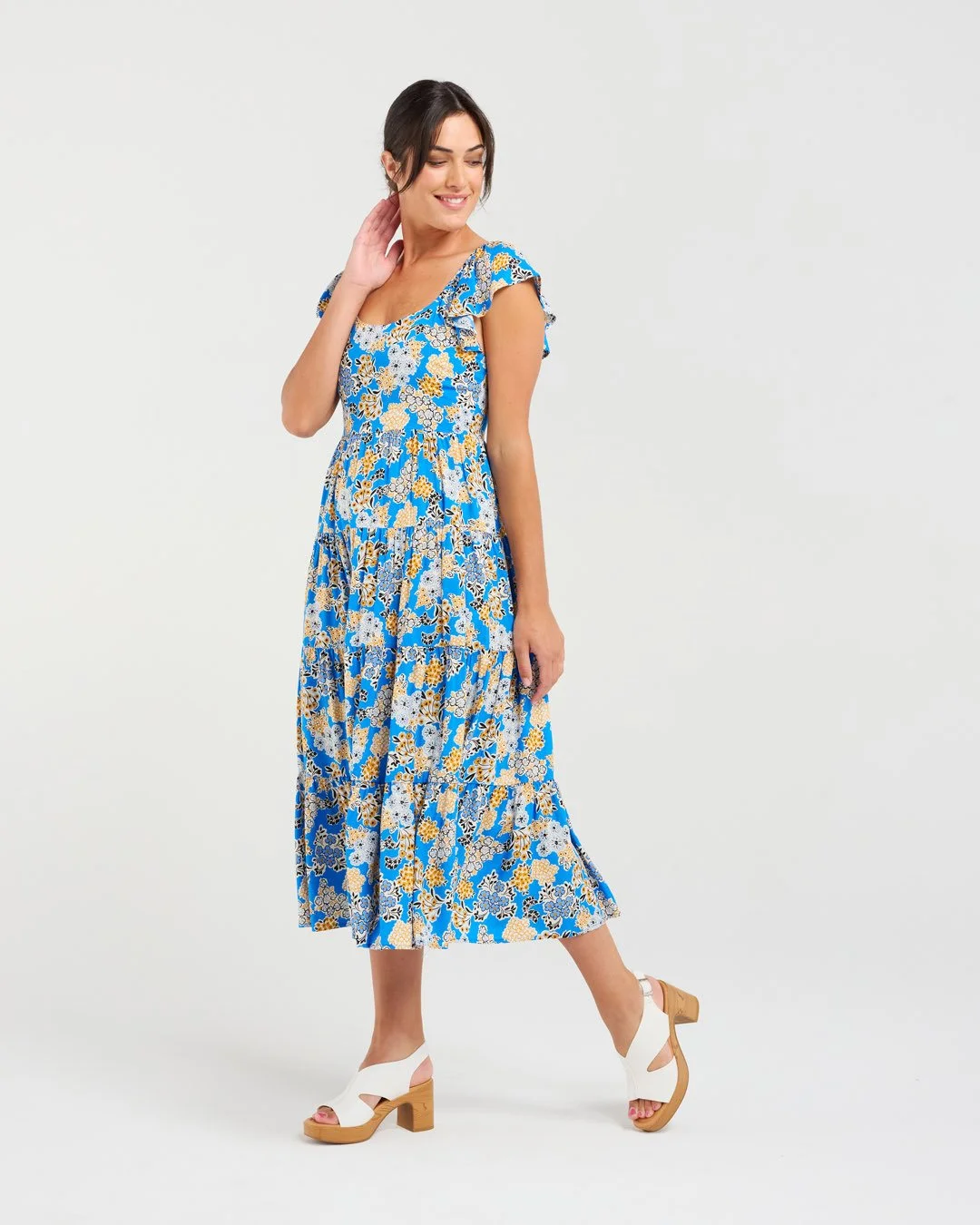 Blackstone Brielle Flutter Sleeve Dress