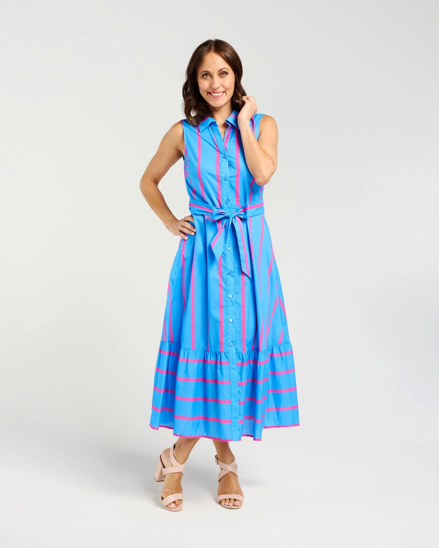 Z5054-2 Peyton Dress Blue Pink Stripe (1).jpg