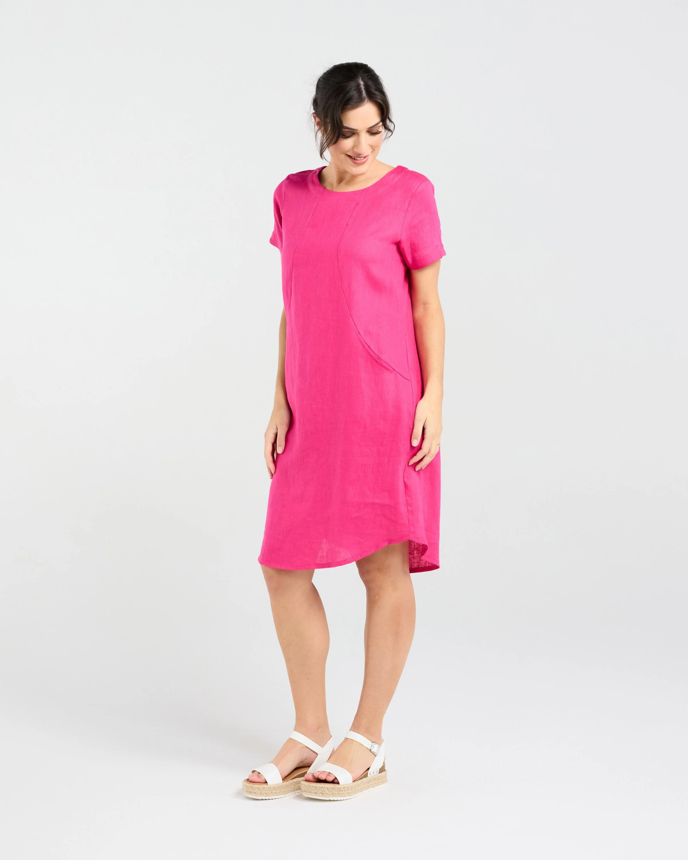 Blackstone Dianne Short Sleeve Panelled Dress