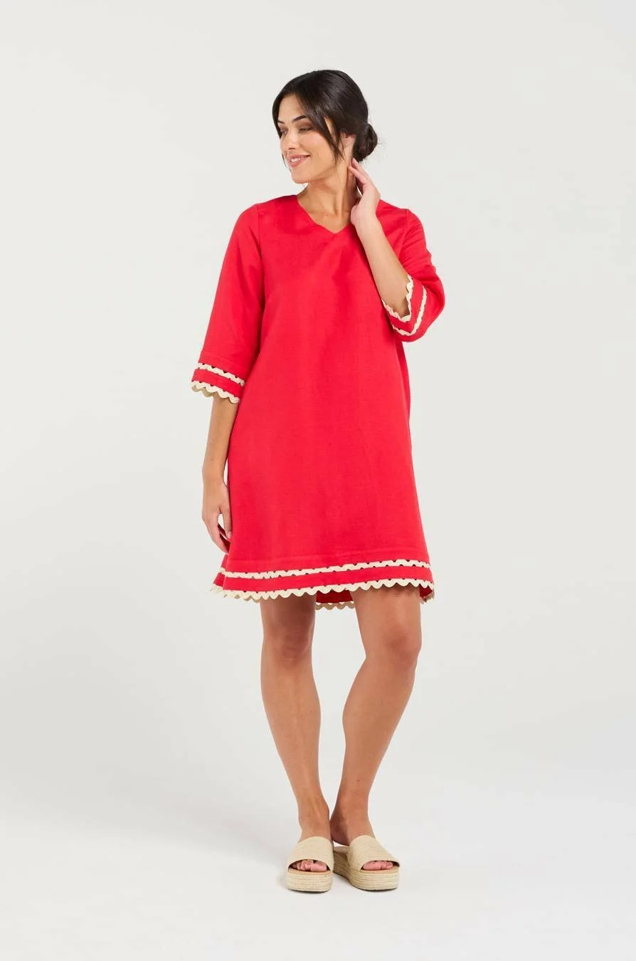 Blackstone Desiree Gold Ric Rac Trim Dress