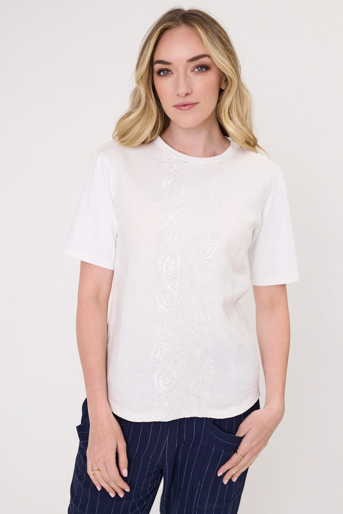 Lemon Tree Rosetta Linen Top