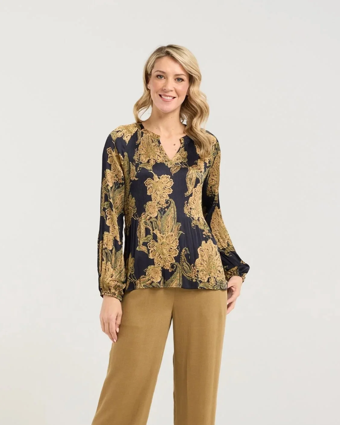 Blackstone Pollyana Pleat Top