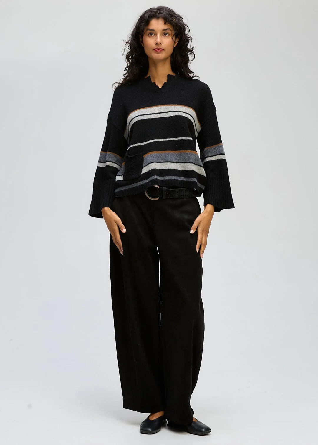 LD + Co Crop Stripe Jumper