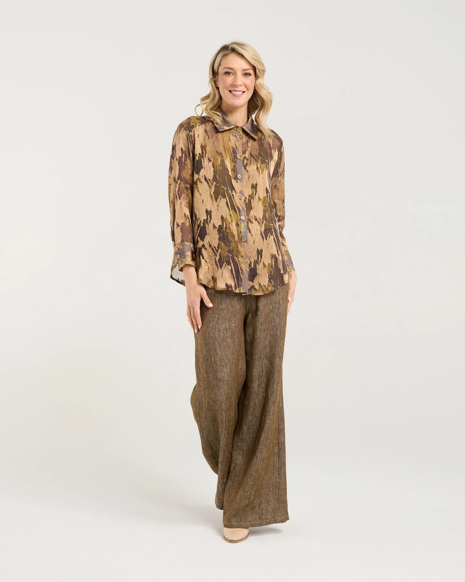 Blackstone Duchess Silk Burnout Shirt